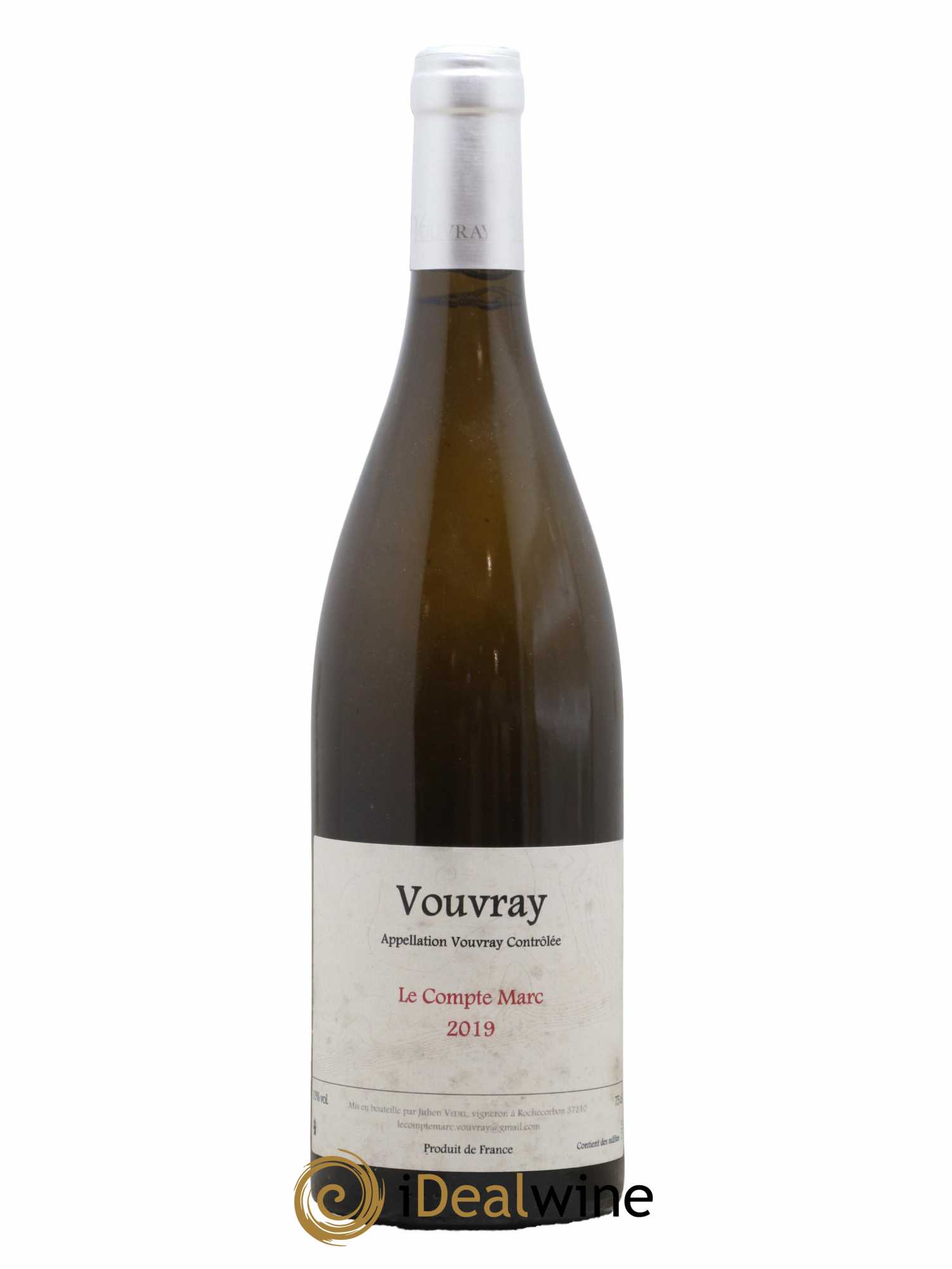 Vouvray Le Compte Marc Julien Vedel 2019 - Lot de 1 bouteille - 0