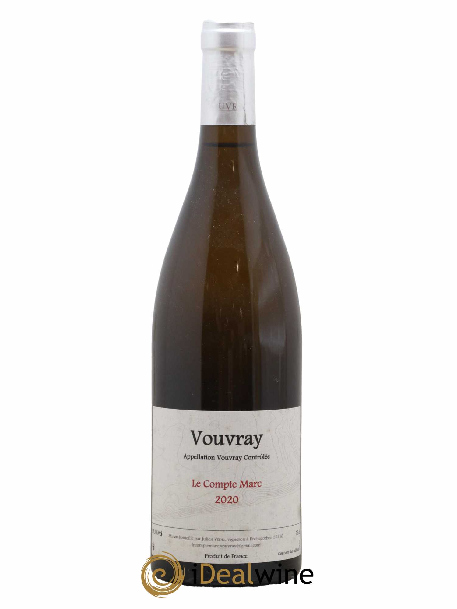 Vouvray Le Compte Marc Julien Vedel 2020 - Lot de 1 bouteille - 0