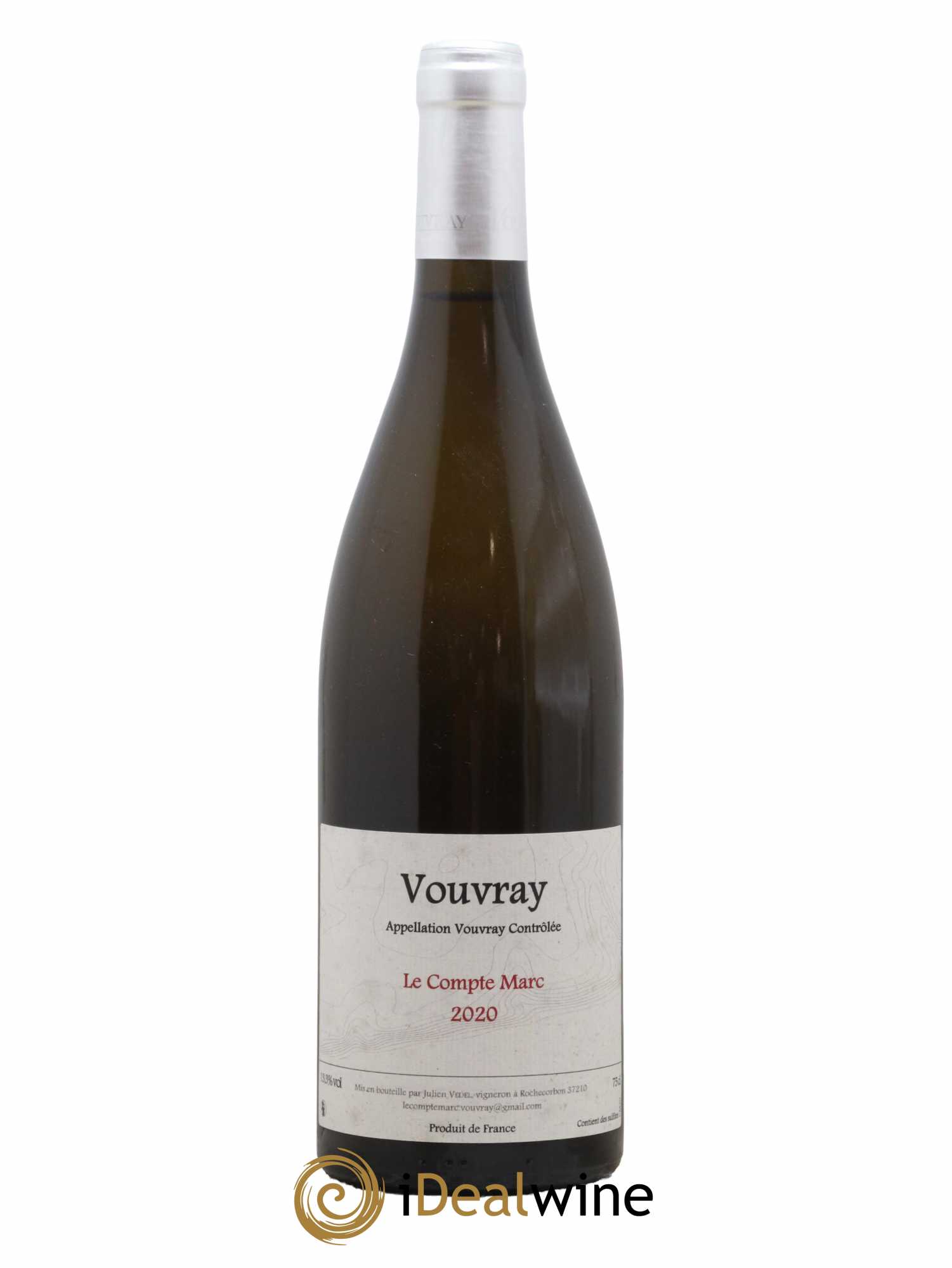 Vouvray Le Compte Marc Julien Vedel 2020 - Lot de 1 bouteille - 0