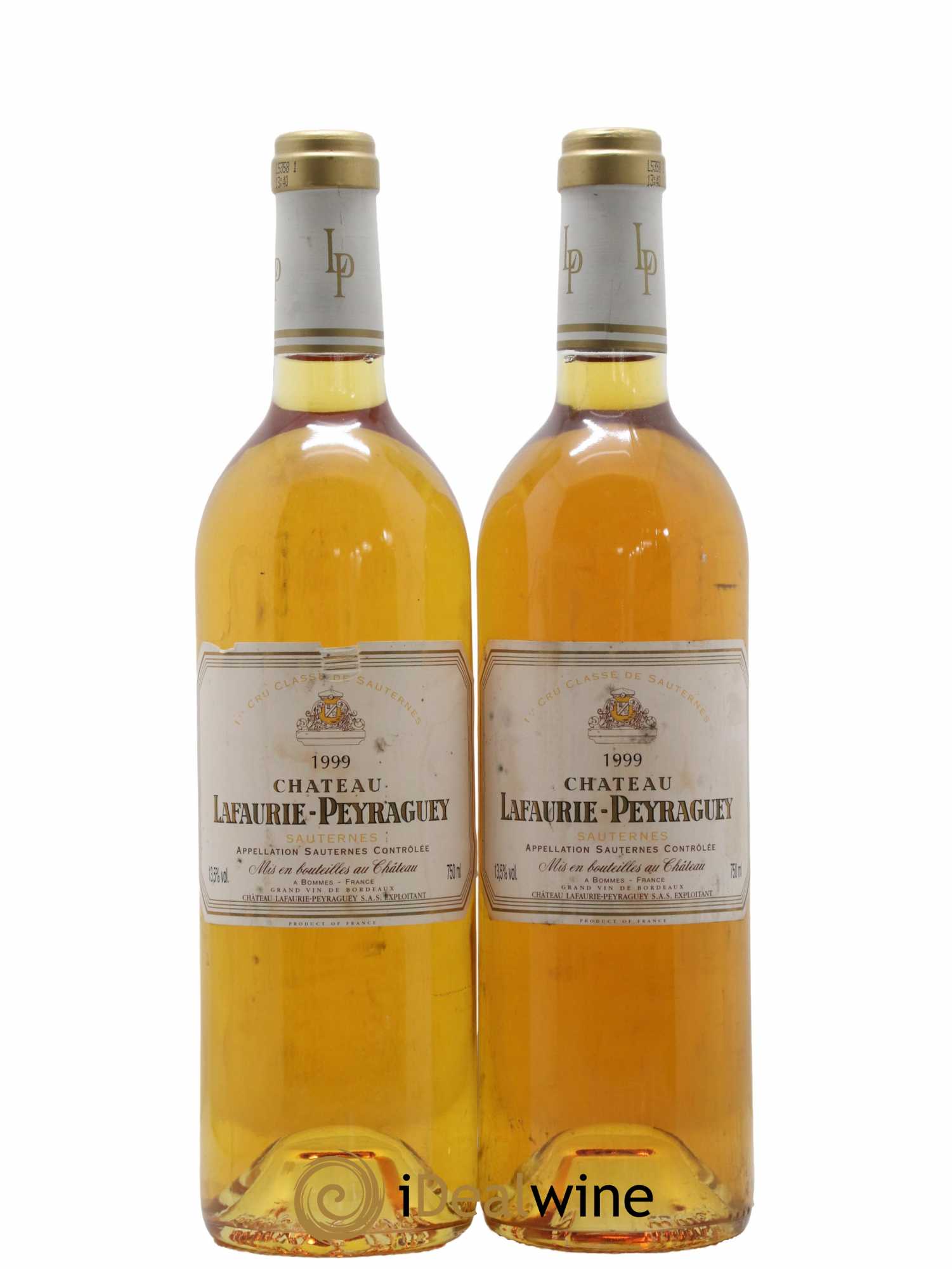 Château Lafaurie-Peyraguey 1er Grand Cru Classé (senza prezzo di riserva) 1999 - Lotto di 2 bottiglie - 0