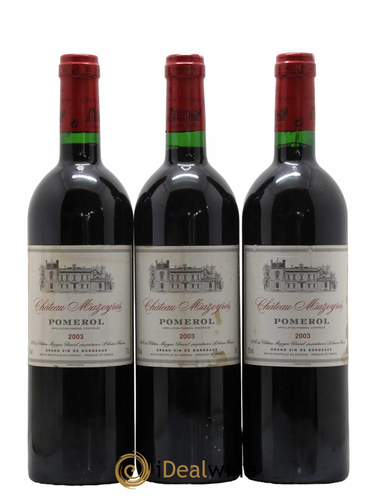 Château Mazeyres 2003 - Lot of 3 bottles - 0