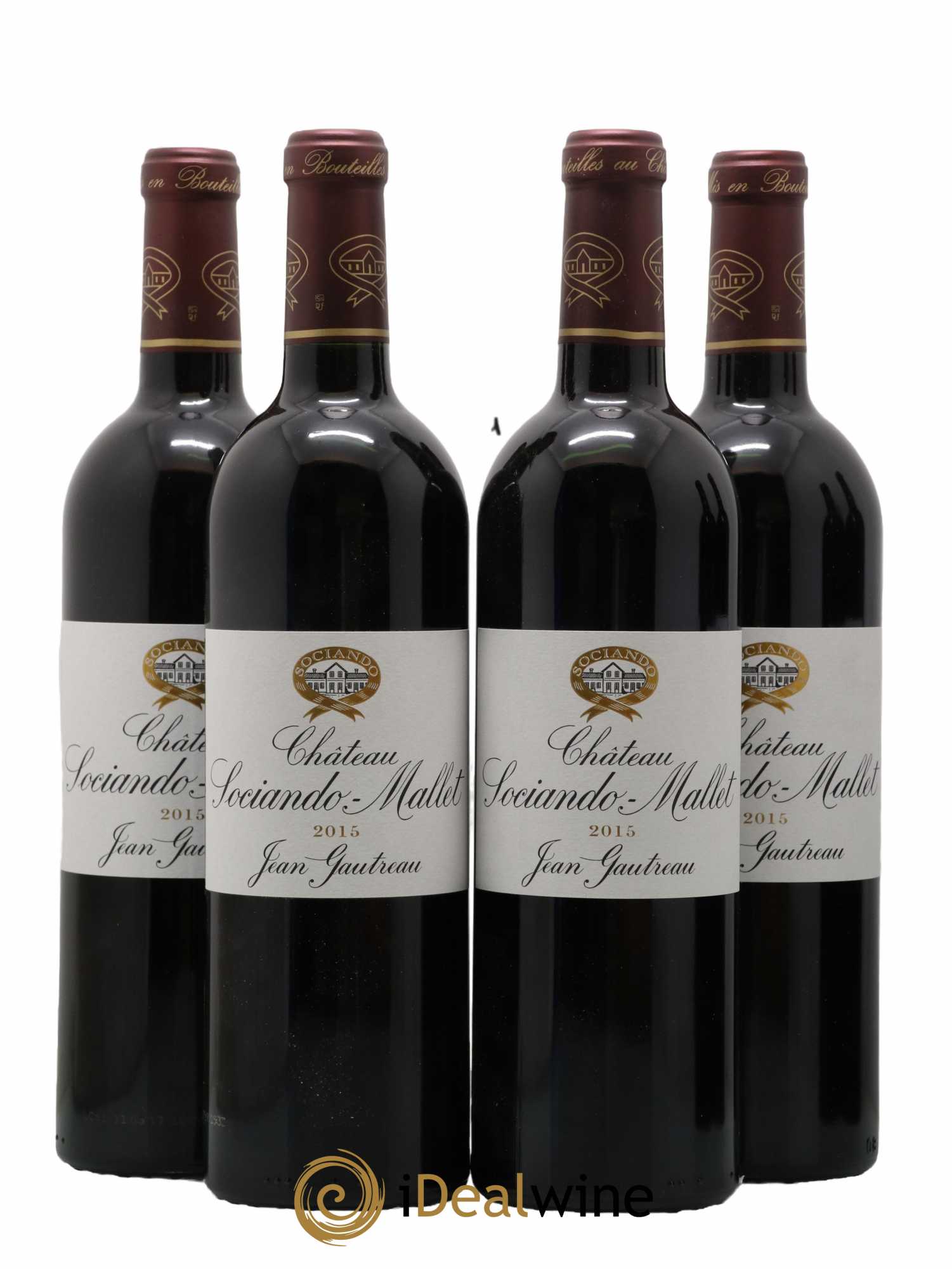 Château Sociando Mallet 2015 - Lot de 4 bouteilles - 0
