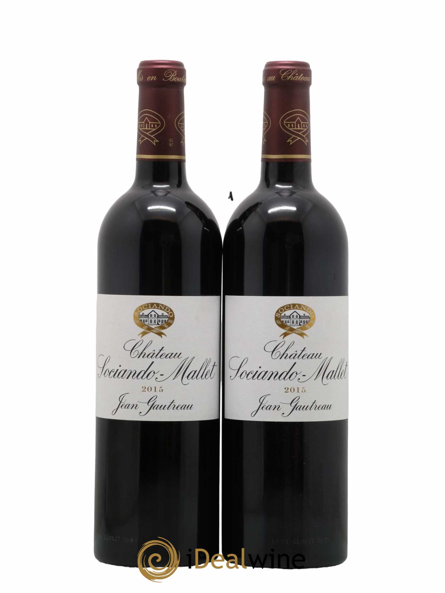 Château Sociando Mallet 2015 - Lot de 2 bouteilles - 0
