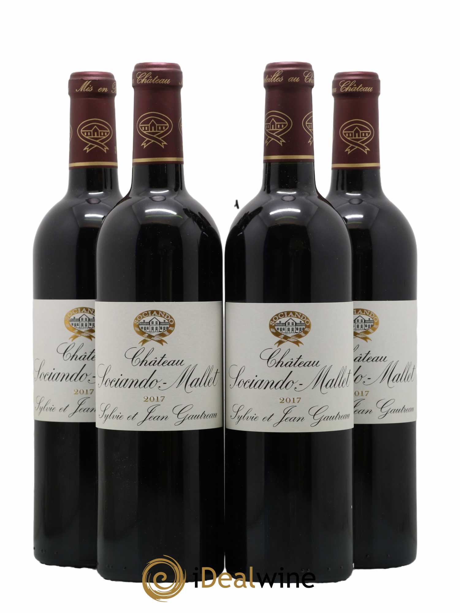 Château Sociando Mallet 2017 - Lot de 4 bouteilles - 0