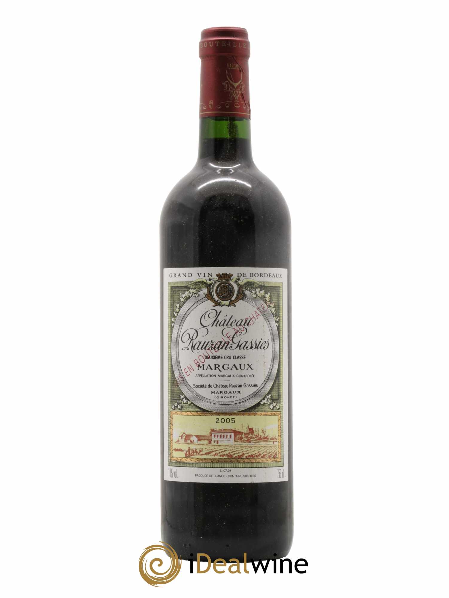 Château Rauzan-Gassies 2ème Grand Cru Classé 2005 - Lot de 1 bouteille - 0