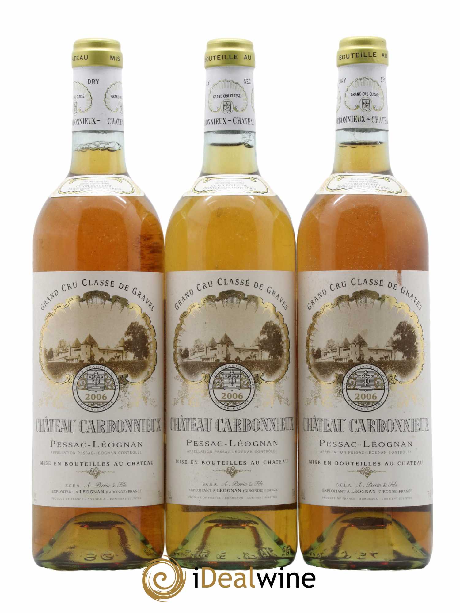 Château Carbonnieux Cru Classé de Graves 2006 - Lot de 3 bouteilles - 0