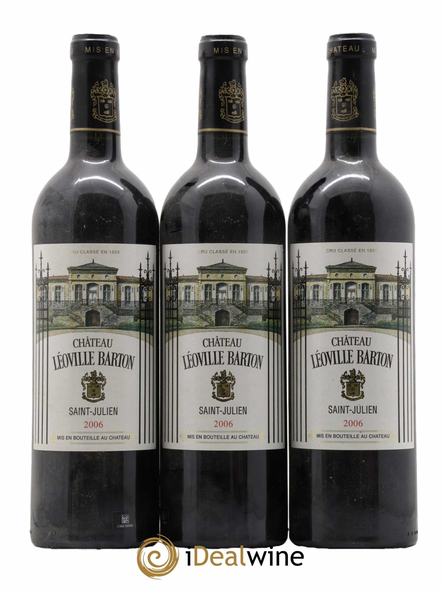 Château Léoville Barton 2ème Grand Cru Classé 2006 - Lot de 3 bouteilles - 0