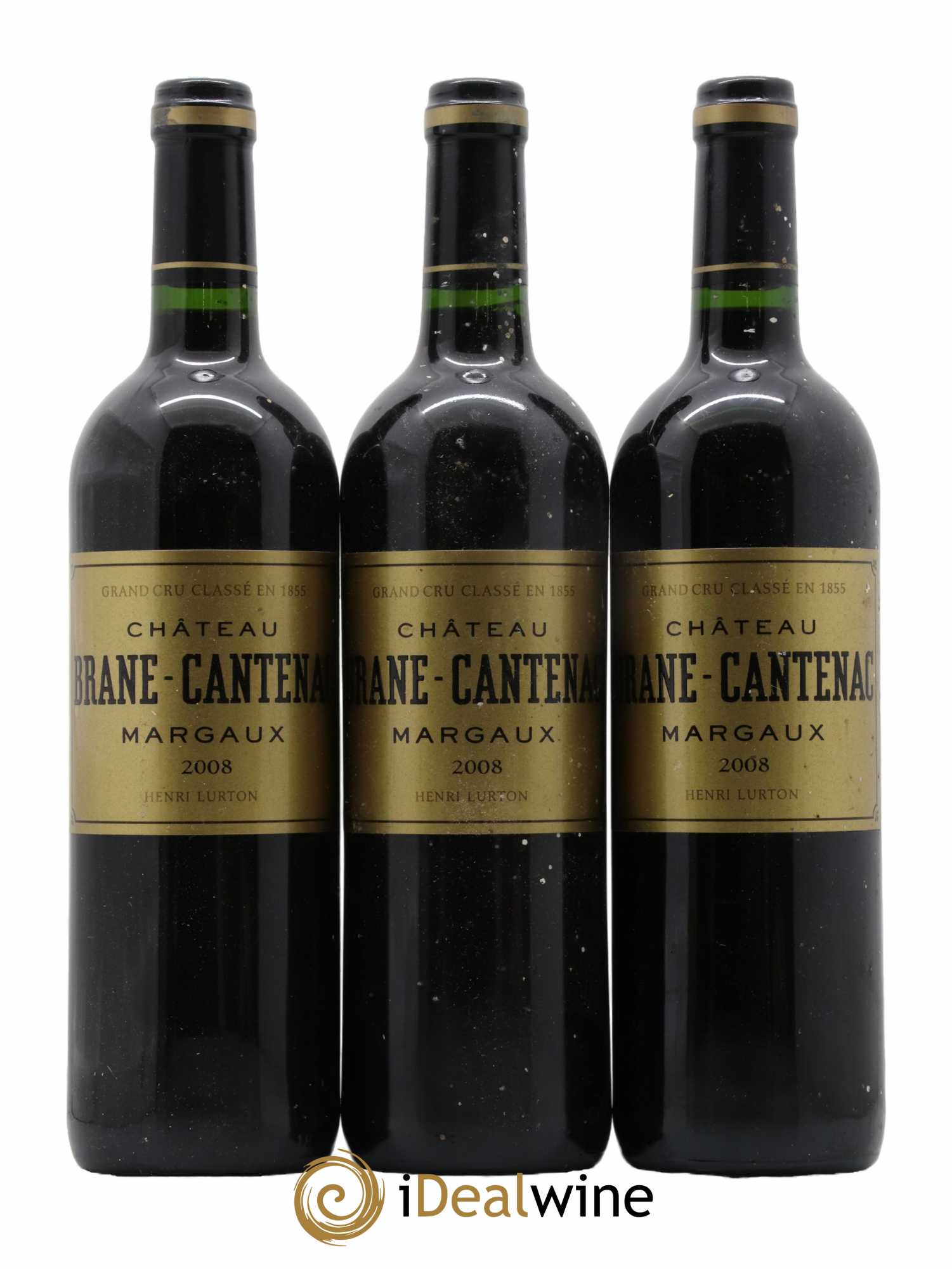 Château Brane Cantenac 2ème Grand Cru Classé 2008 - Lot de 3 bouteilles - 0