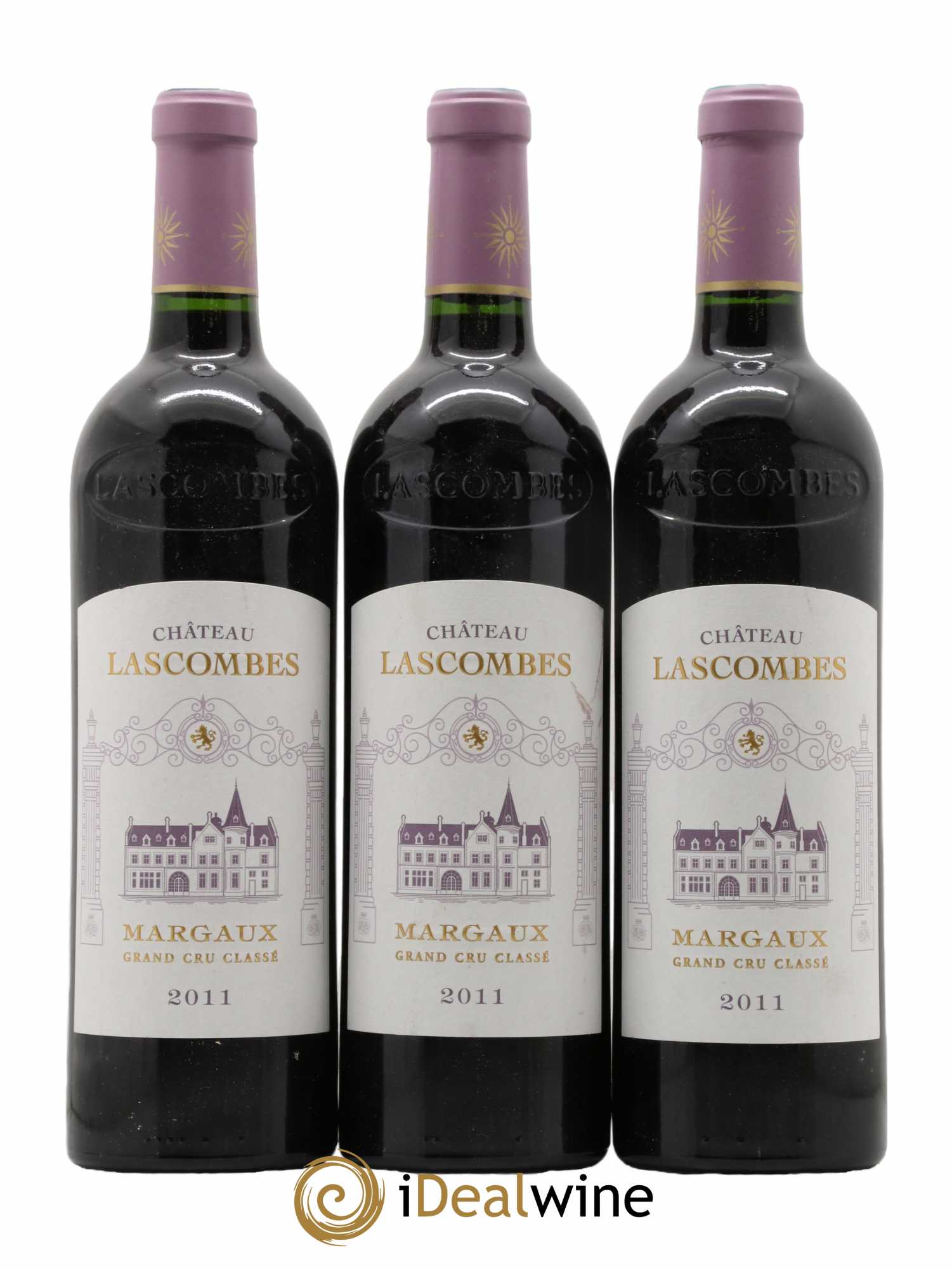 Château Lascombes 2ème Grand Cru Classé 2011 - Lot de 3 bouteilles - 0