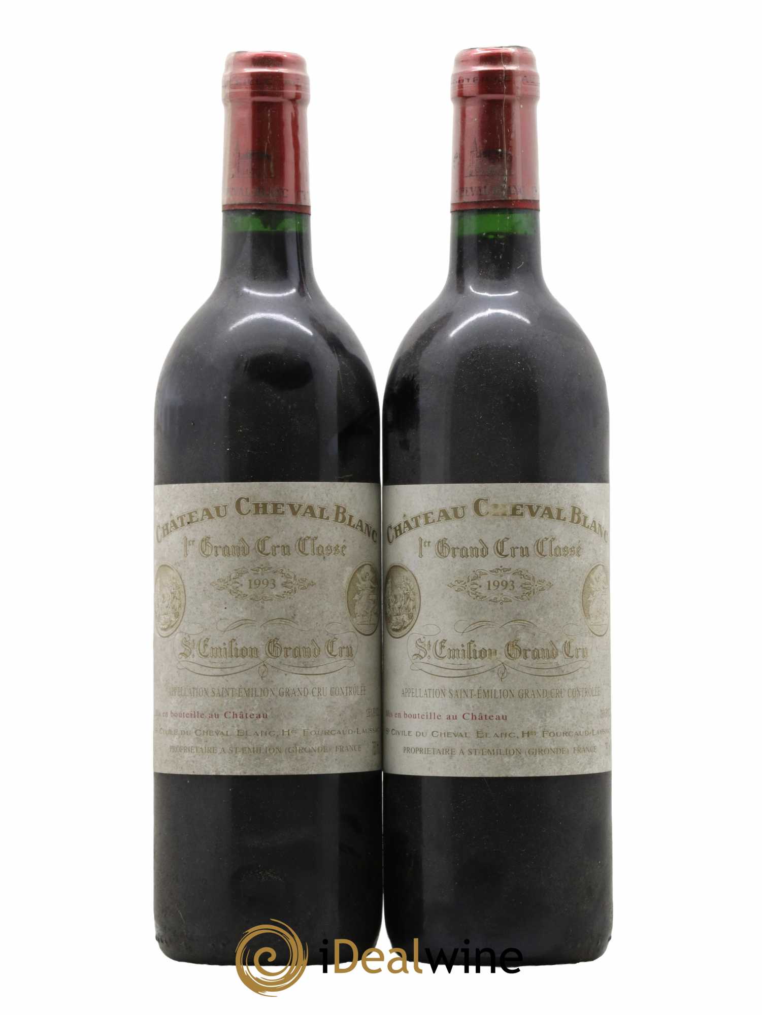 Château Cheval Blanc 1er Grand Cru Classé A 1993 - Lot de 2 bouteilles - 0