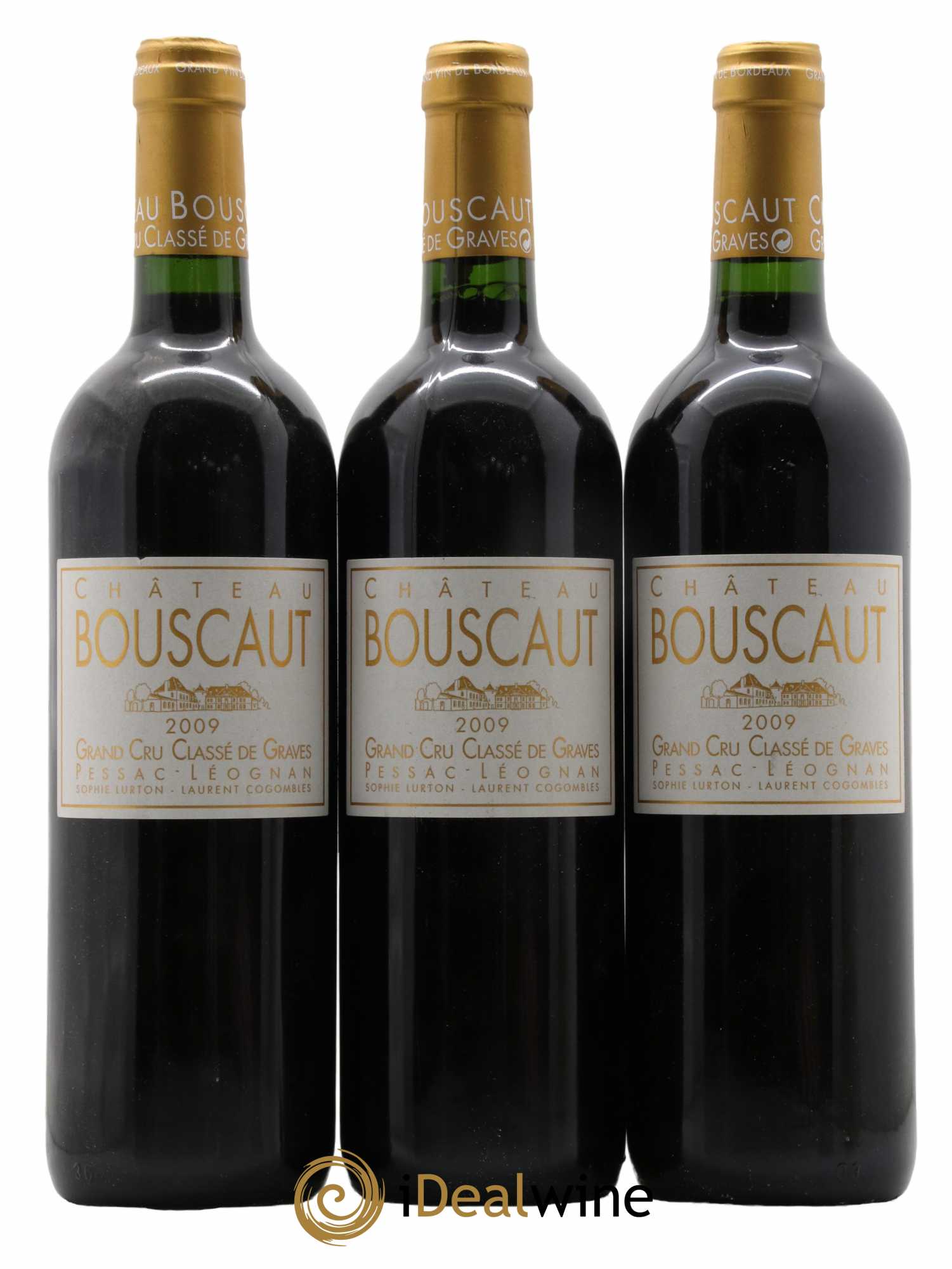 Château Bouscaut Cru Classé de Graves 2009 - Lot de 3 bouteilles - 0