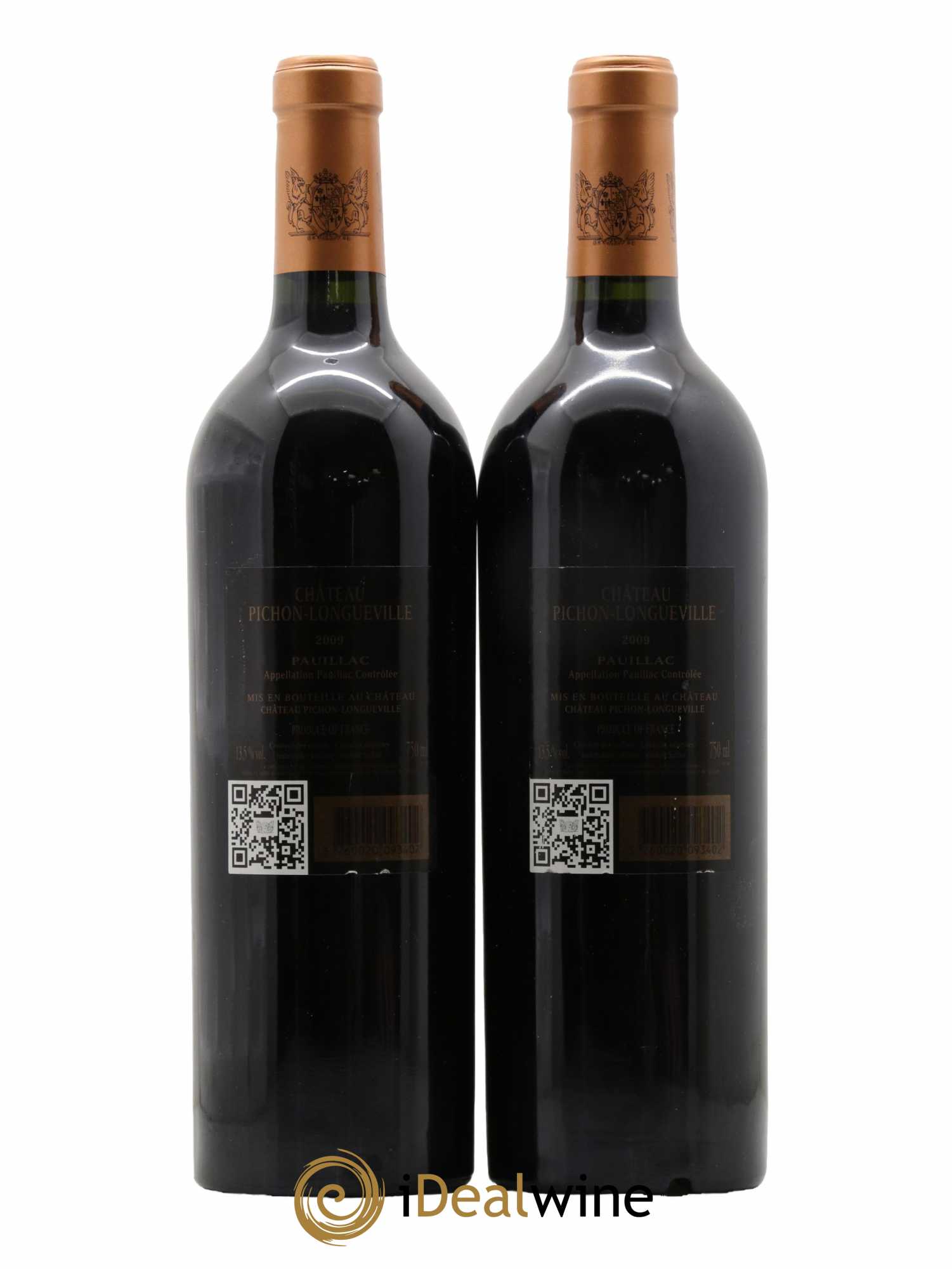 Pichon Longueville Baron 2ème Grand Cru Classé 2009 - Lot of 2 bottles - 1