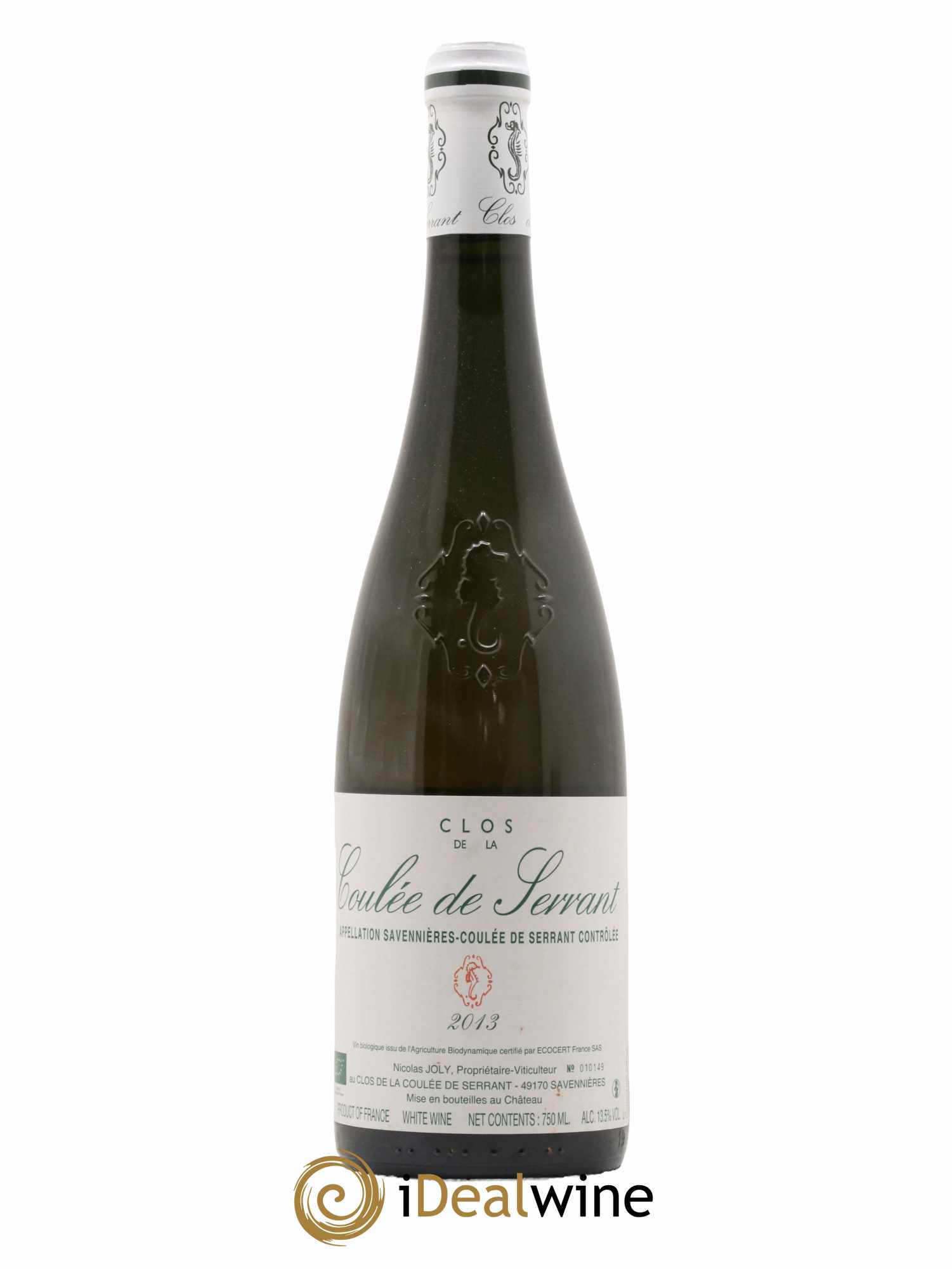 Savennières Clos de la Coulée de Serrant Vignobles de la Coulée de Serrant - Nicolas Joly 2013 - Lot de 1 bouteille - 0