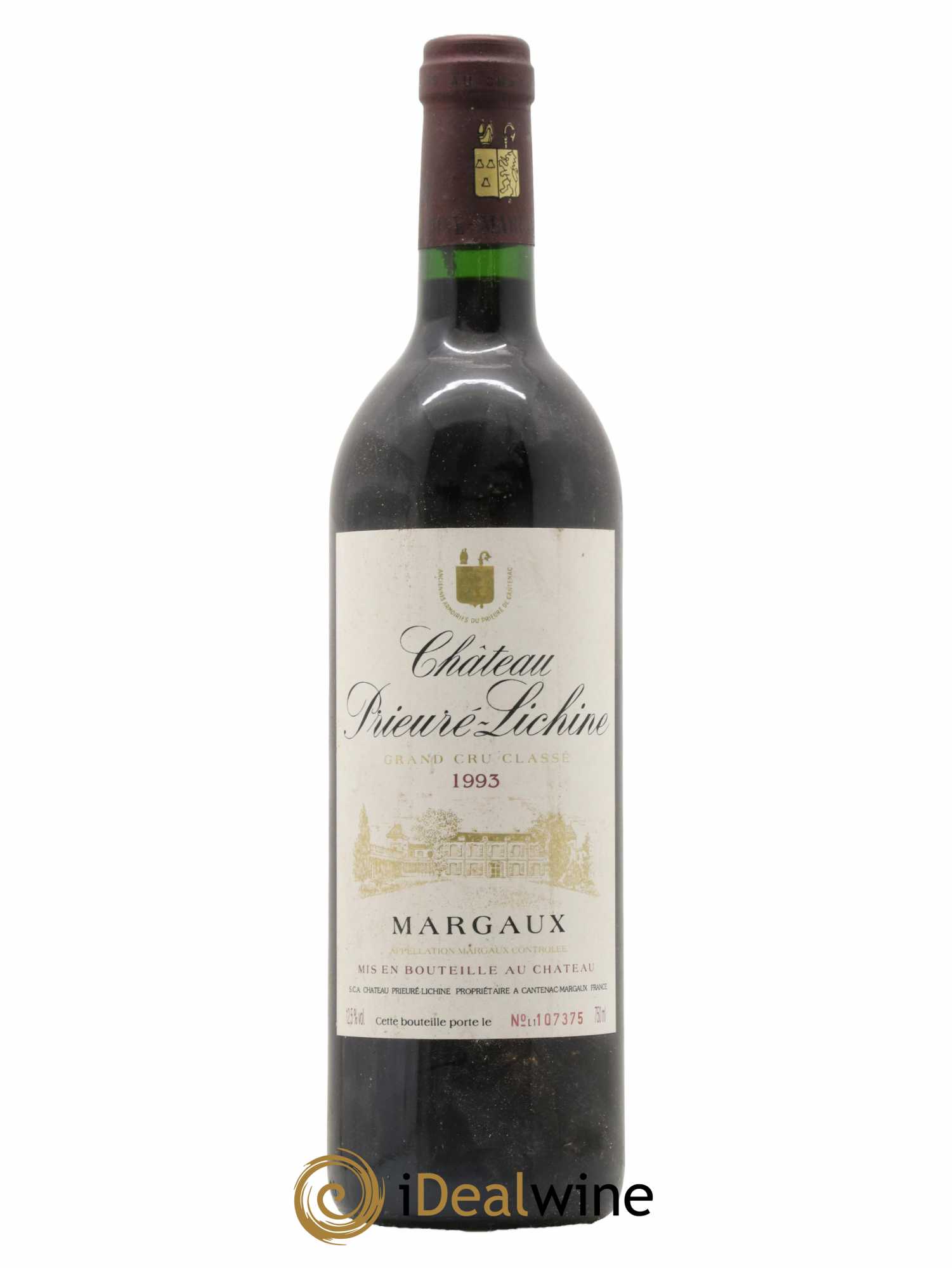 Château Prieuré Lichine 4ème Grand Cru Classé 1993 - Lot of 1 bottle - 0
