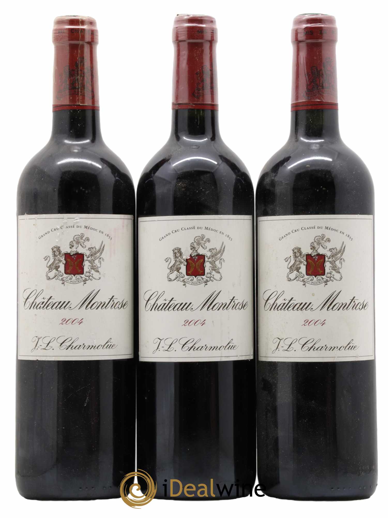 Château Montrose 2ème Grand Cru Classé 2004 - Lot de 3 bouteilles - 0