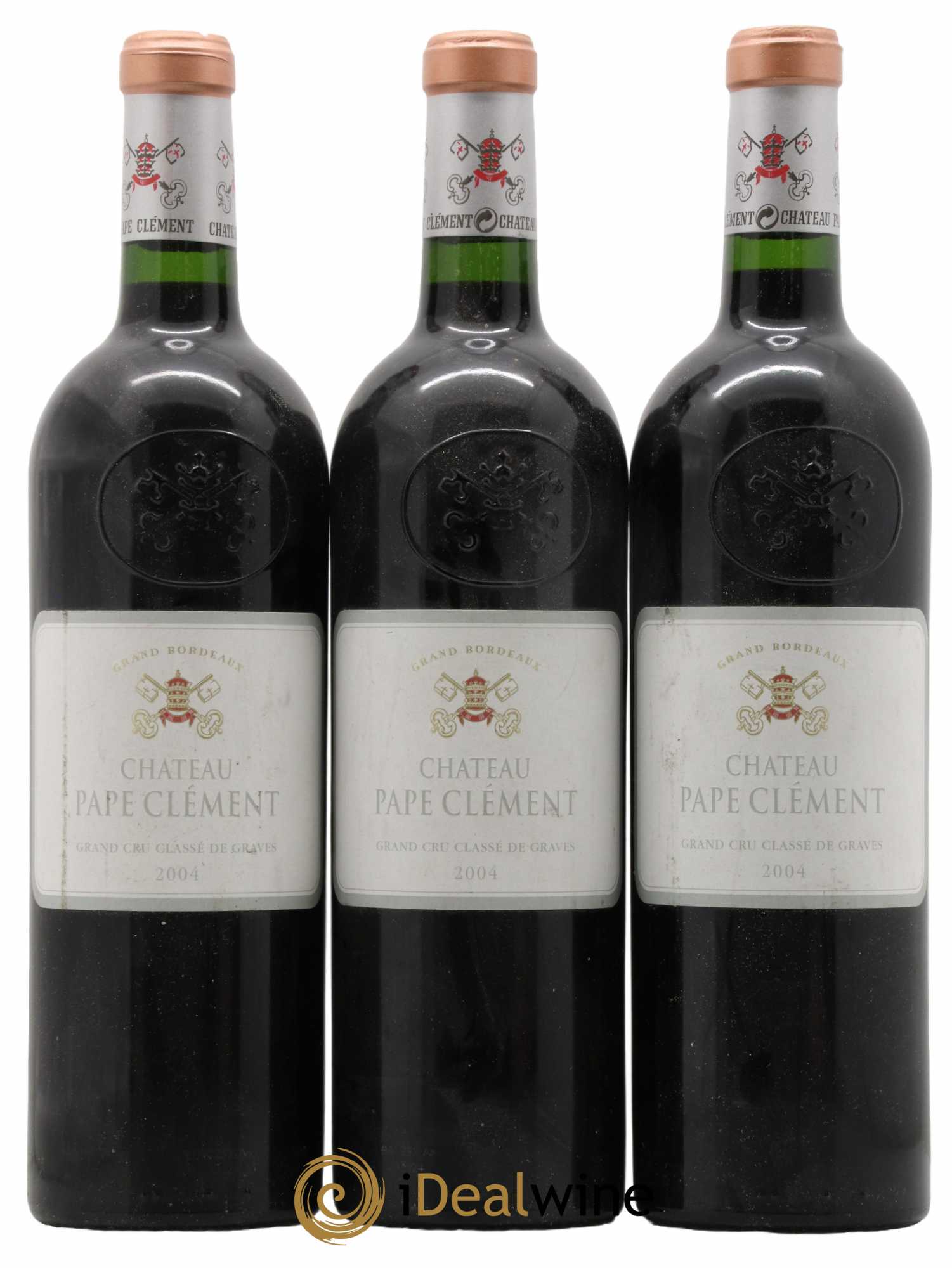 Château Pape Clément Cru Classé de Graves 2004 - Lot de 3 bouteilles - 0
