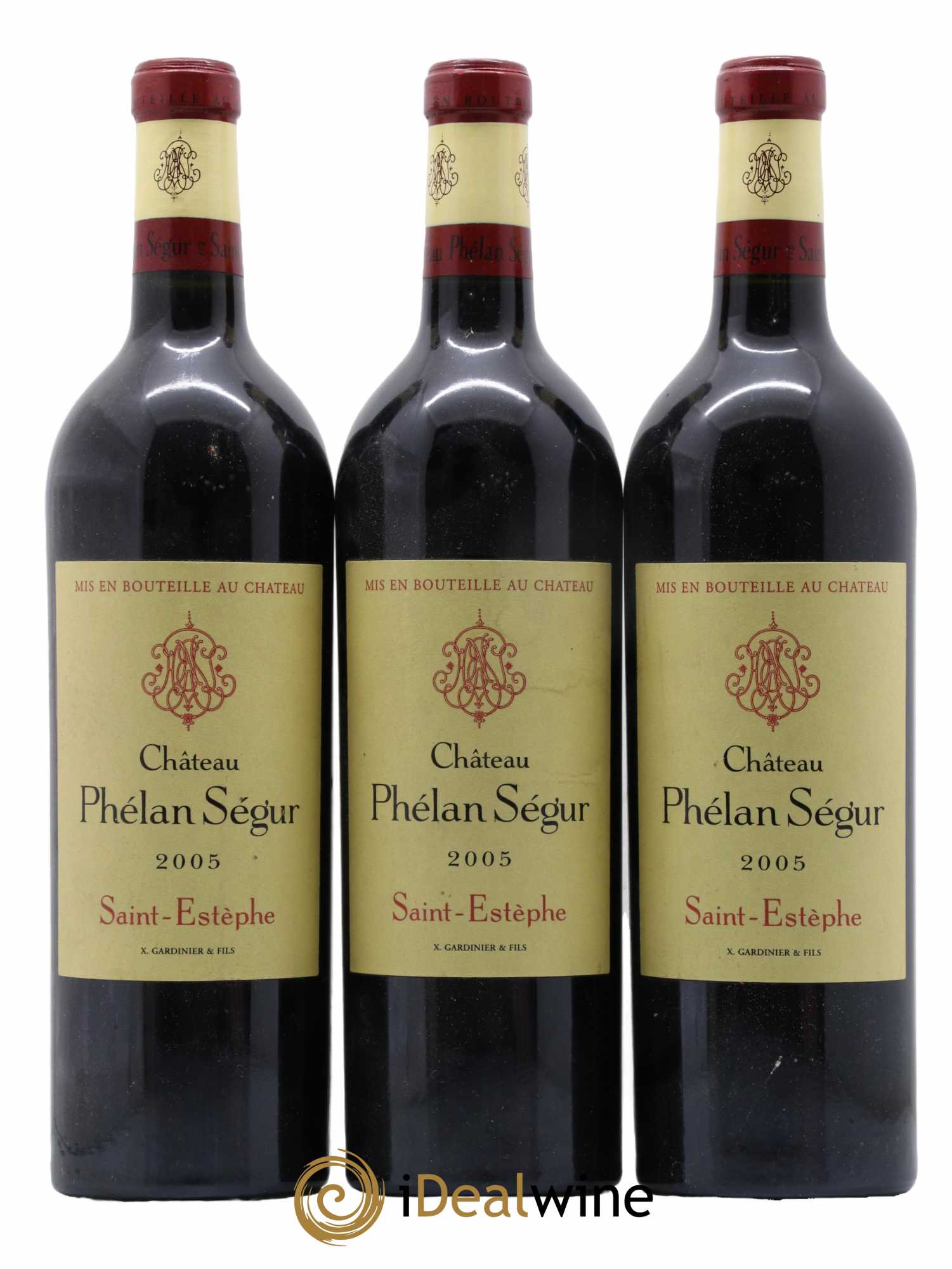 Château Phélan Ségur 2005 - Lot de 3 bouteilles - 0