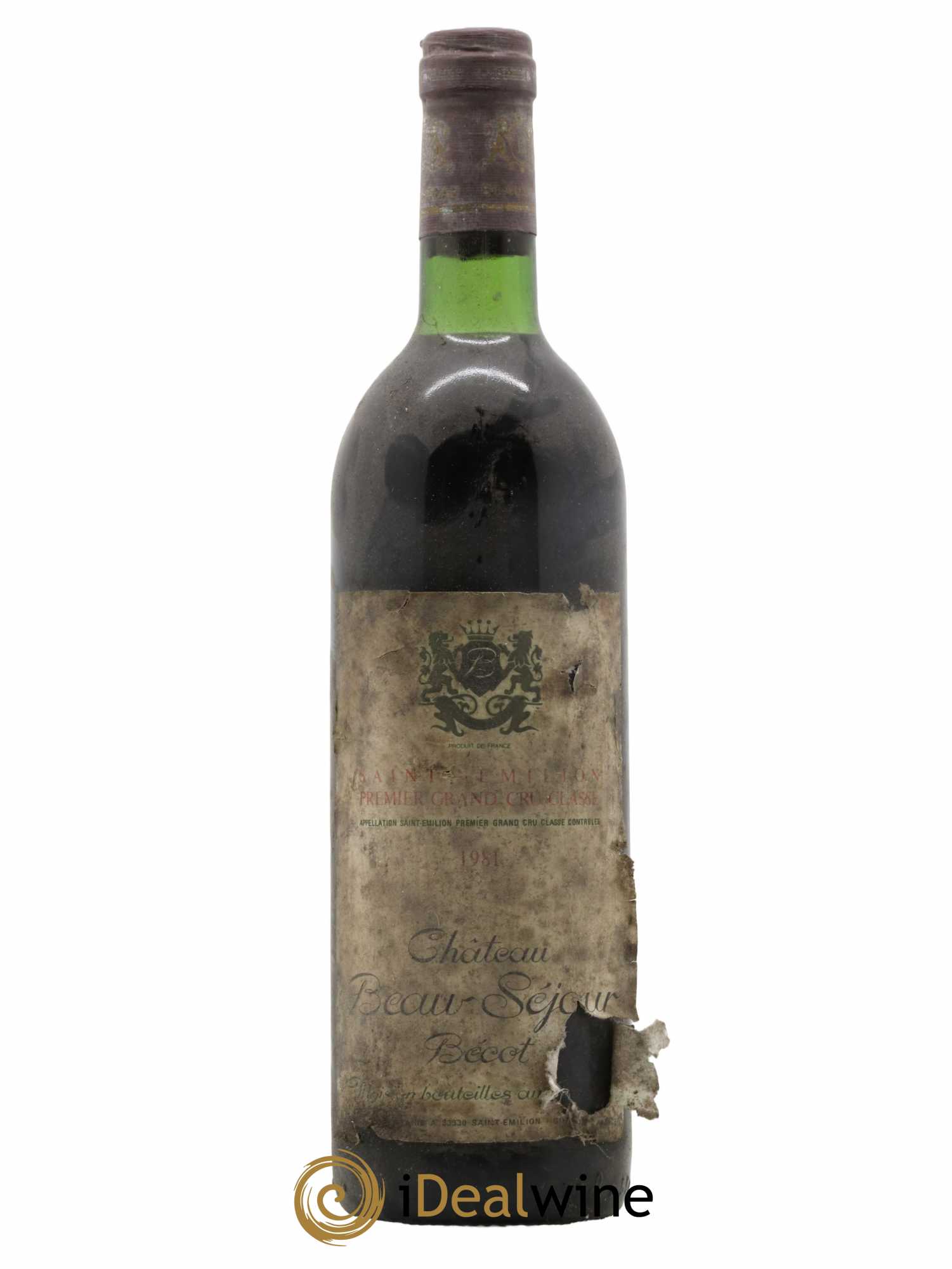 Château Beau-Séjour Bécot 1er Grand Cru Classé B 1981 - Posten von 1 Flasche - 0