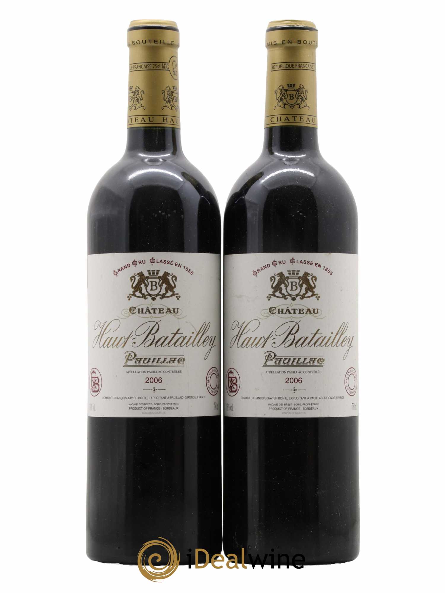 Château Haut Batailley 5ème Grand Cru Classé 2006 - Lot de 2 bouteilles - 0