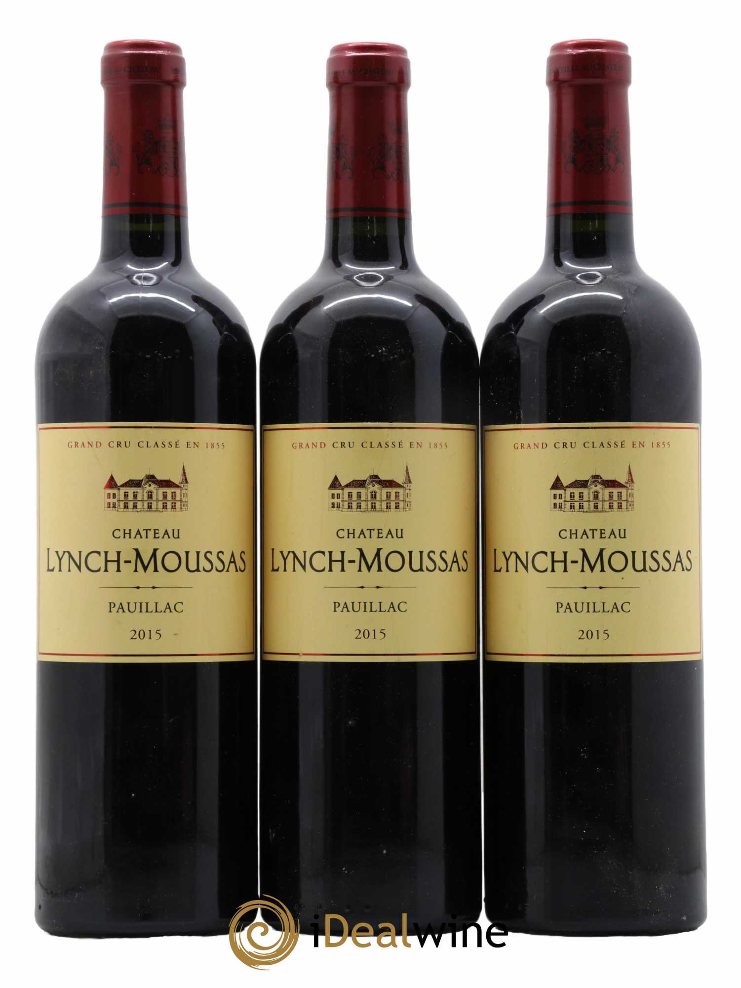 Château Lynch Moussas 5ème Grand Cru Classé 2015 - Lot de 3 bouteilles - 0