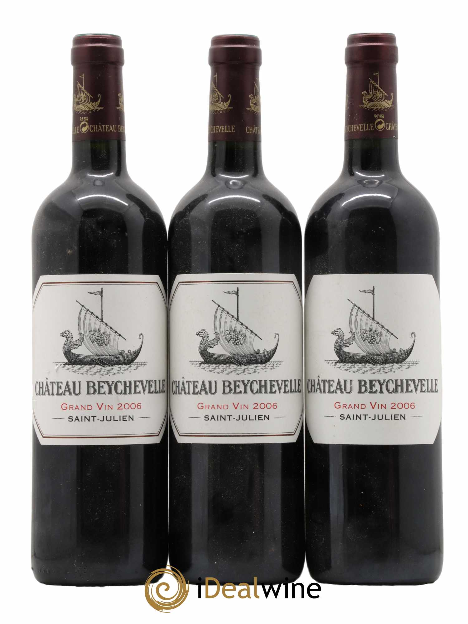 Château Beychevelle 4ème Grand Cru Classé 2006 - Lot de 3 bouteilles - 0