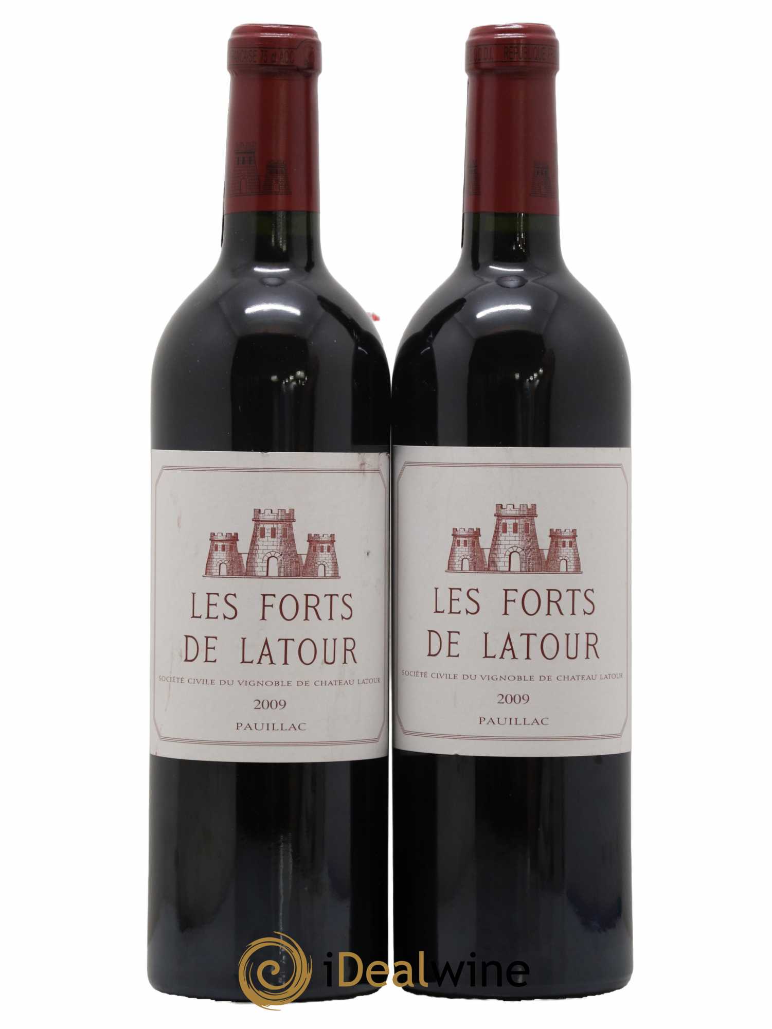 Les Forts de Latour Second Vin 2009 - Lot of 2 bottles - 0