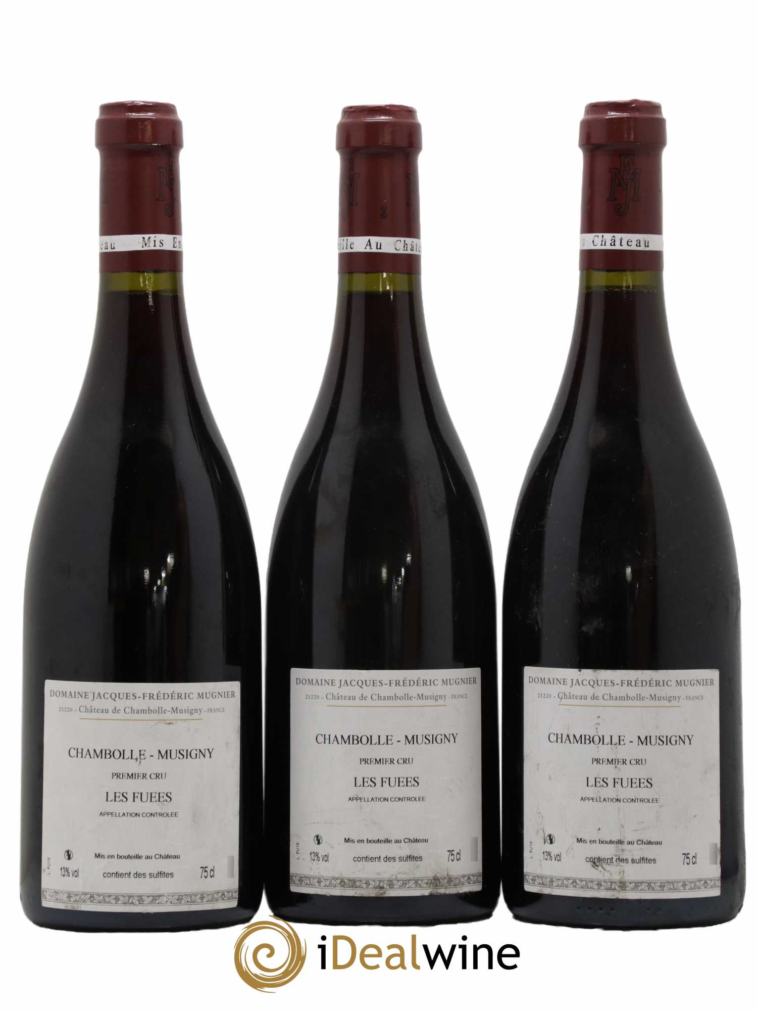 Chambolle-Musigny 1er Cru Les Fuées Jacques-Frédéric Mugnier 2010 - Lot of 3 bottles - 1