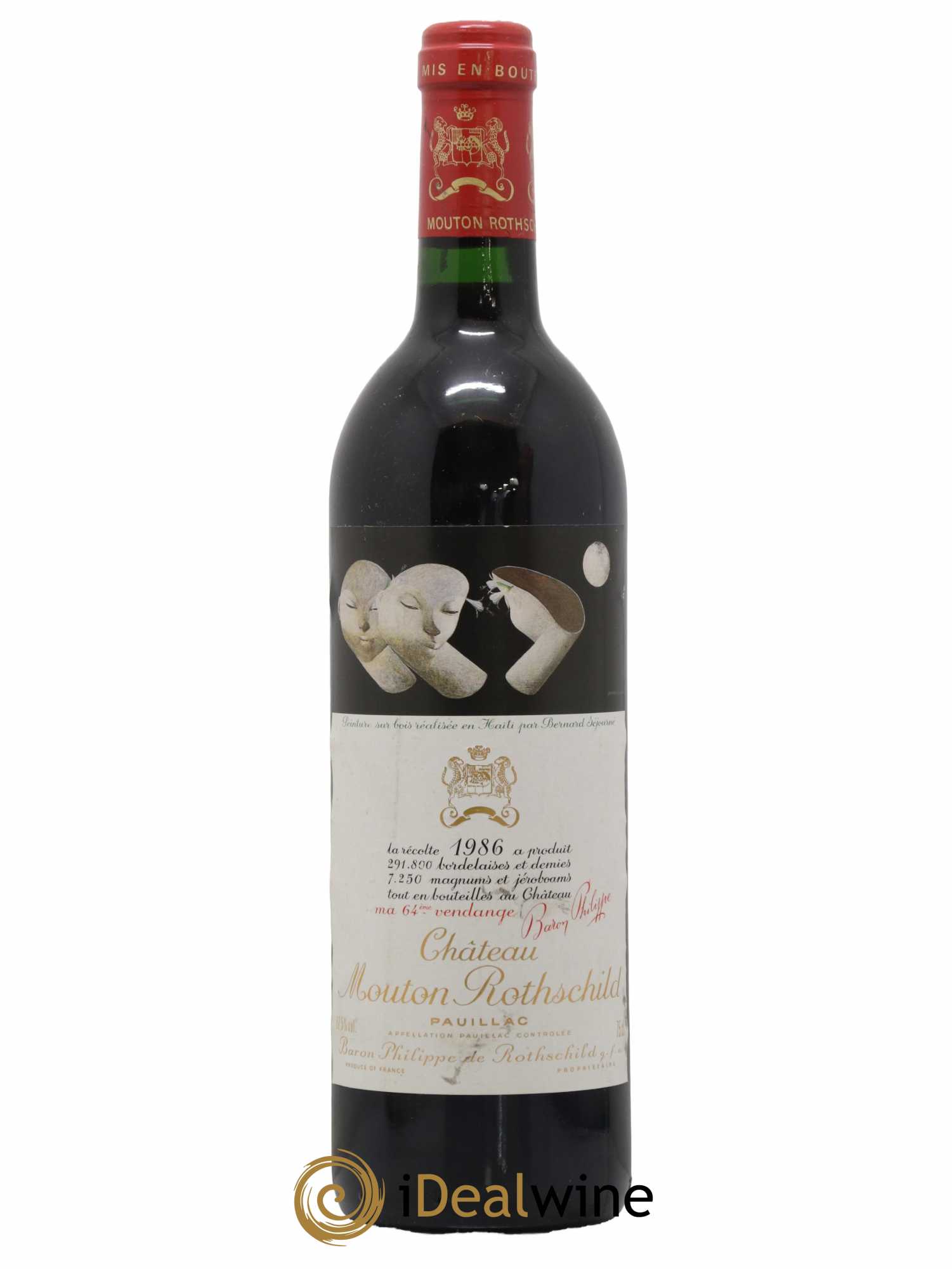 Château Mouton Rothschild 1er Grand Cru Classé 1986 - Lot de 1 bouteille - 0