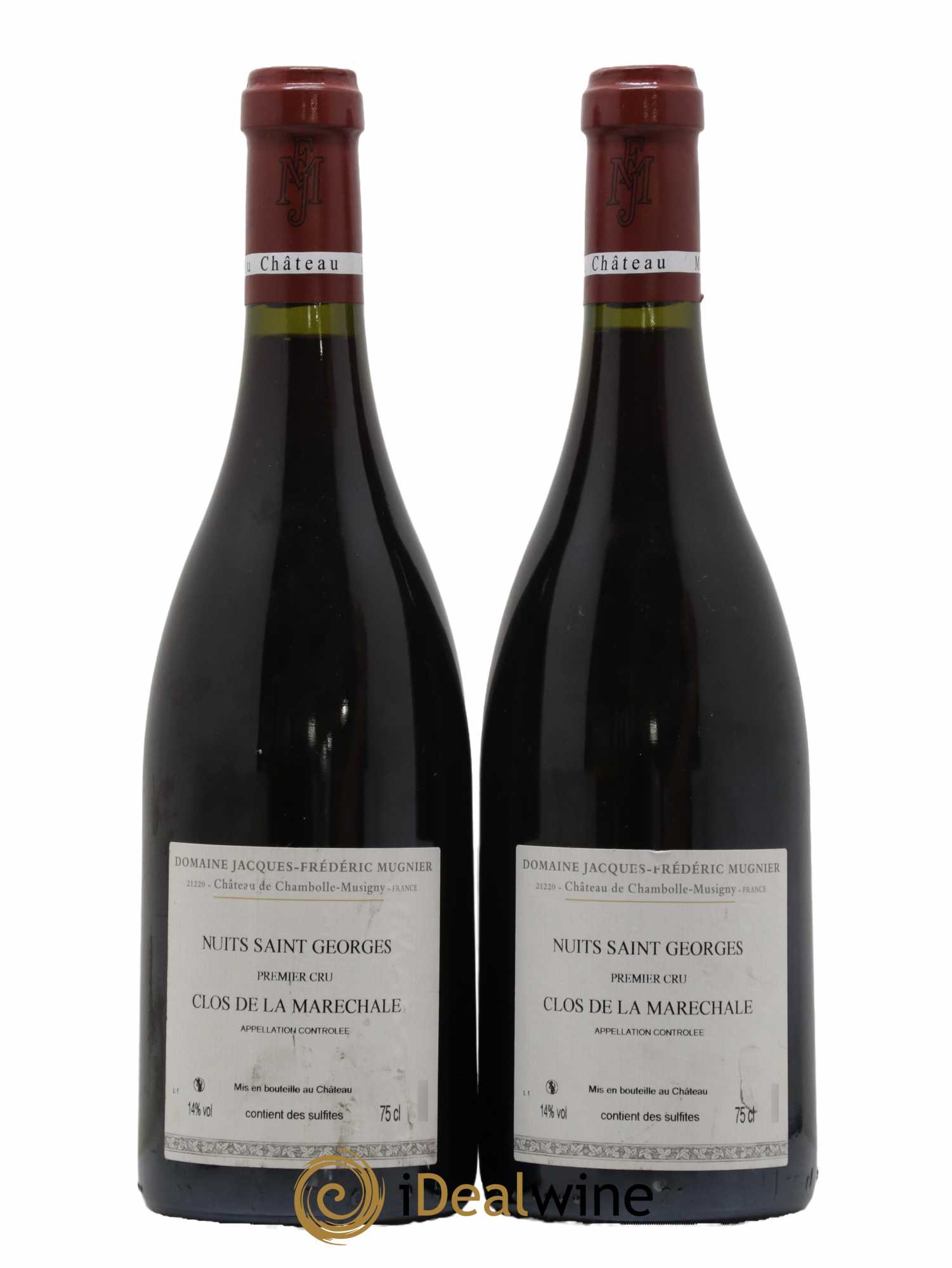 Nuits-Saint-Georges 1er Cru Clos de La Maréchale Jacques-Frédéric Mugnier 2010 - Lot de 2 bouteilles - 1