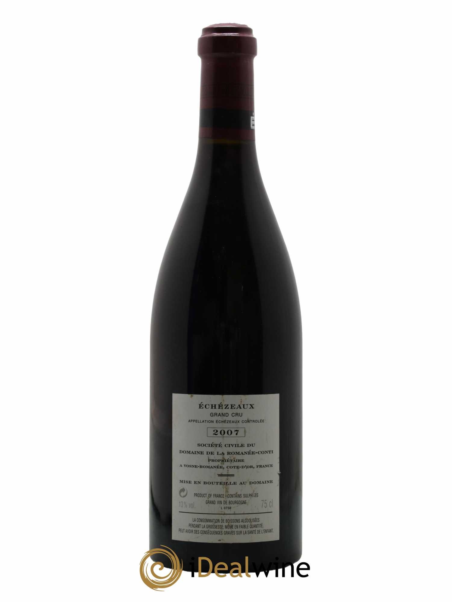 Echezeaux Grand Cru Domaine de la Romanée-Conti 2007 - Lot de 1 bouteille - 1