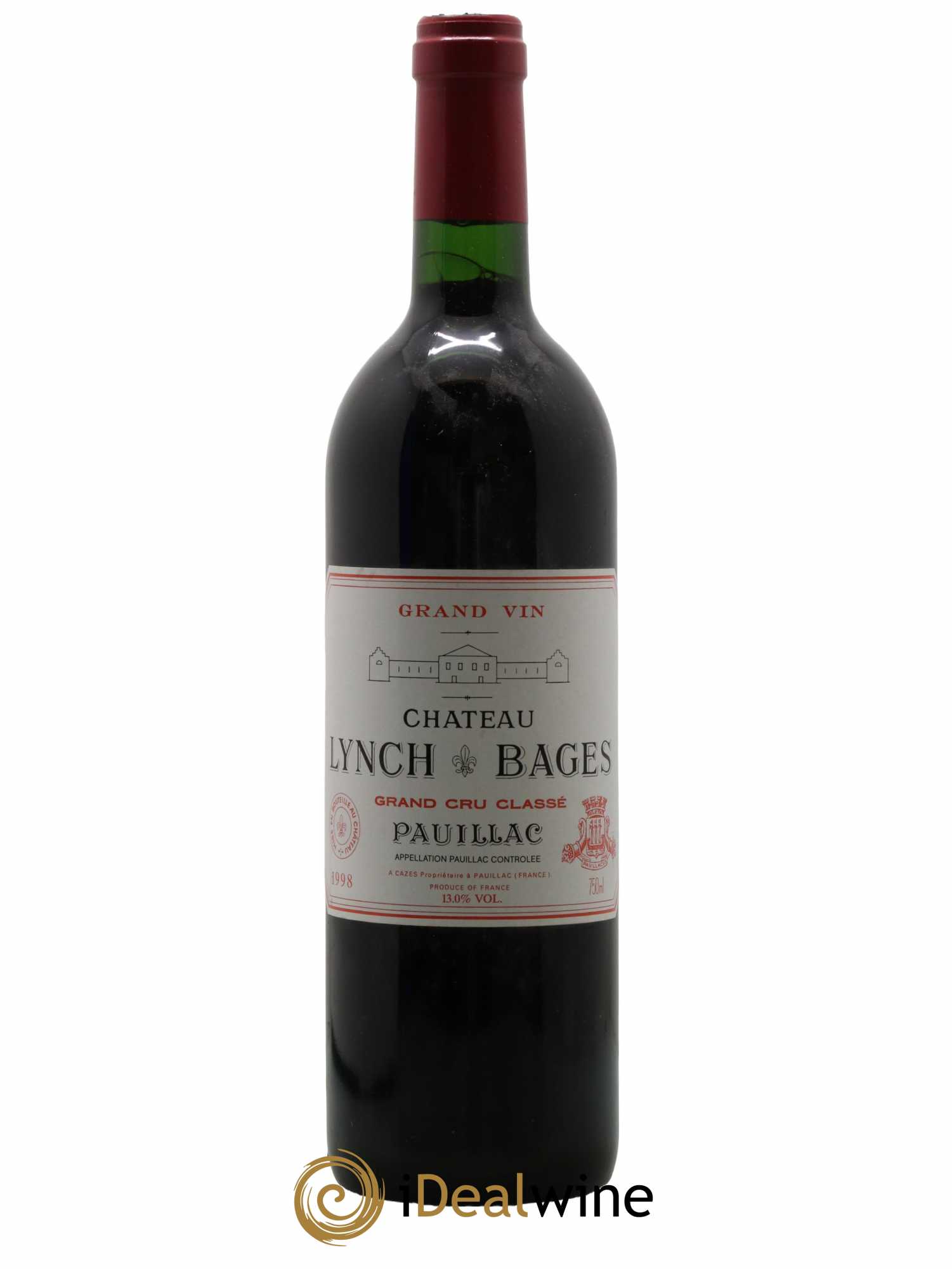 Château Lynch Bages 5ème Grand Cru Classé 1998 - Lot de 1 bouteille - 0