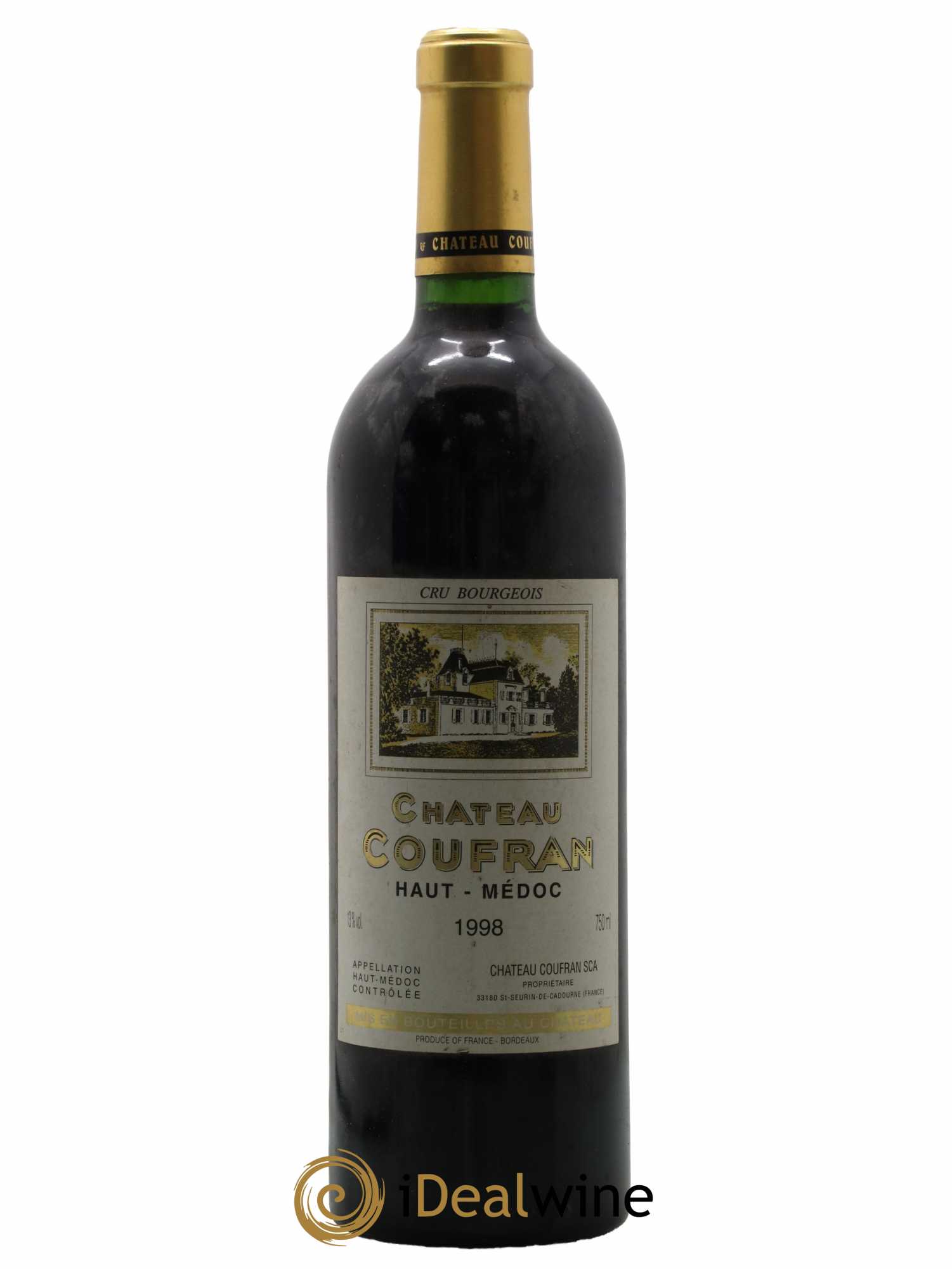 Château Coufran Cru Bourgeois 1998 - Lot de 1 bouteille - 0