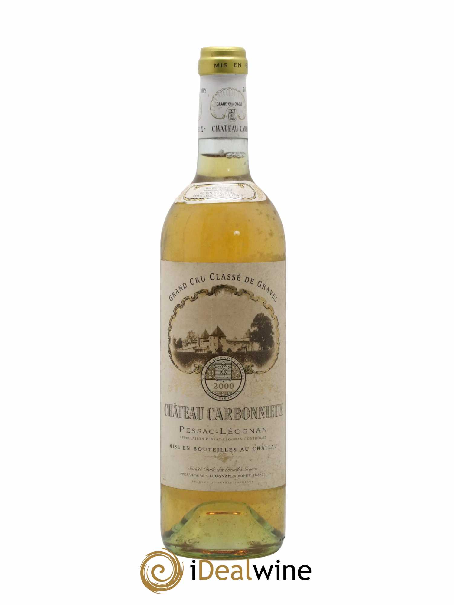 Château Carbonnieux Cru Classé de Graves 2000 - Lot de 1 bouteille - 0