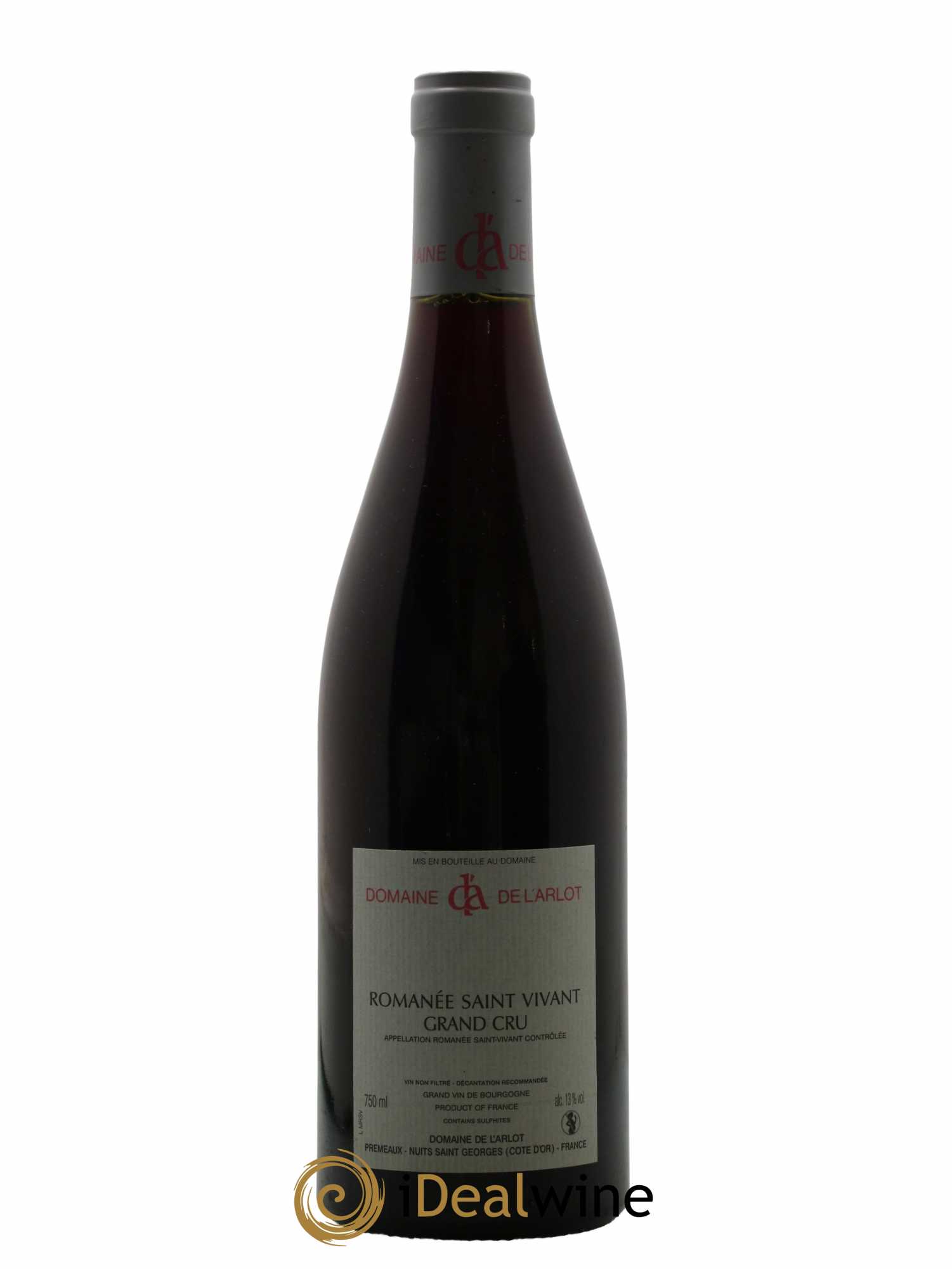 Romanée-Saint-Vivant Grand Cru Domaine de l'Arlot 2008 - Lot de 1 bouteille - 1