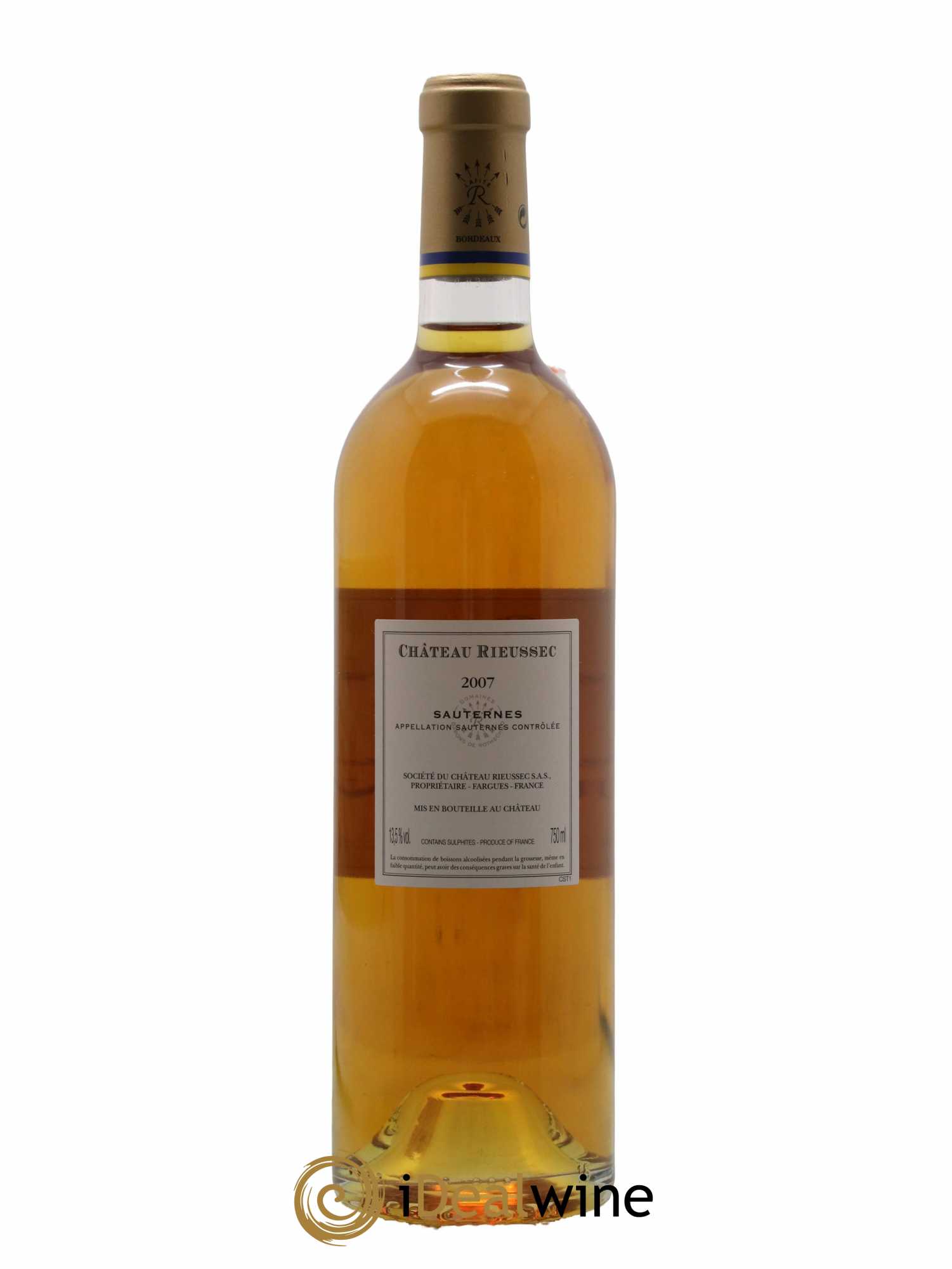Château Rieussec 1er Grand Cru Classé 2007 - Posten von 1 Flasche - 1