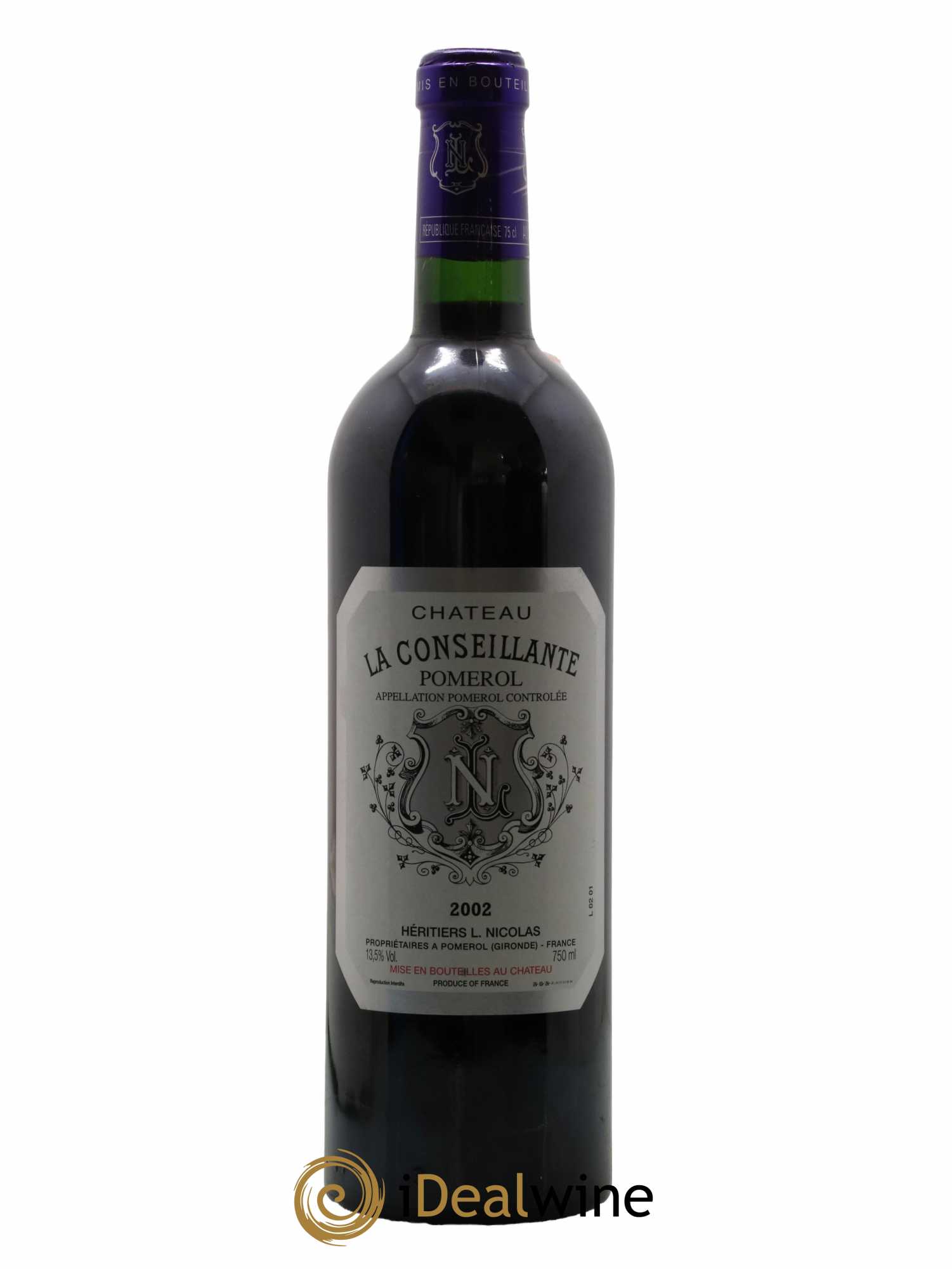 Château la Conseillante 2002 - Lot de 1 bouteille - 0