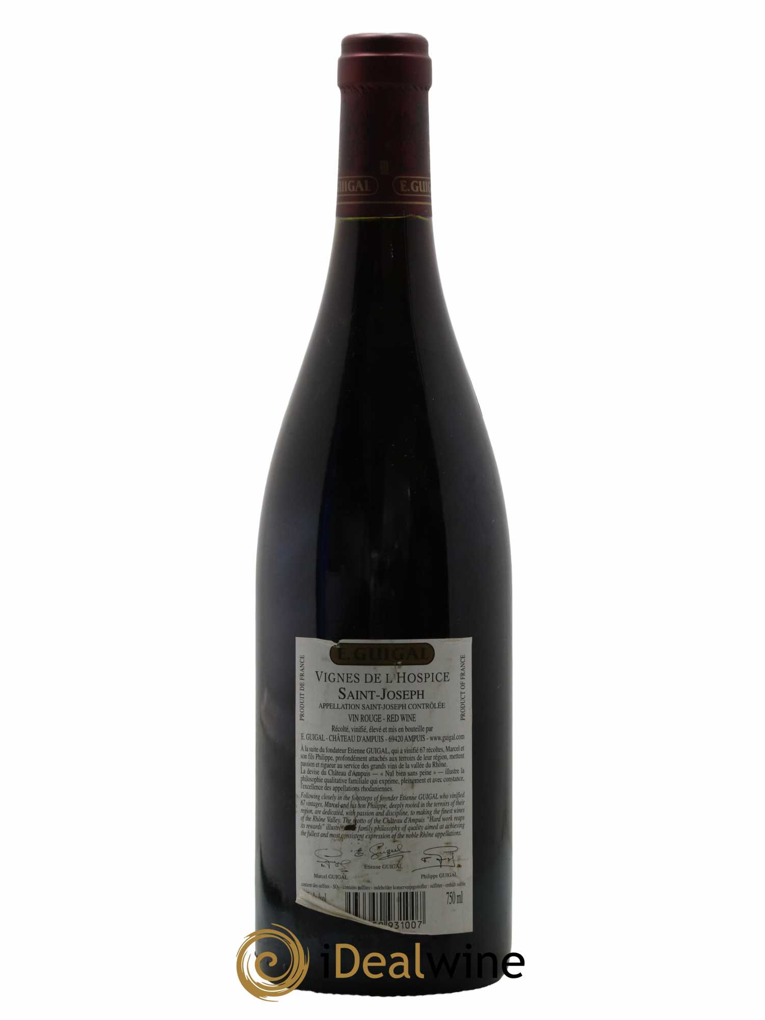 Saint-Joseph Vignes de l'Hospice Guigal 2000 - Posten von 1 Flasche - 1