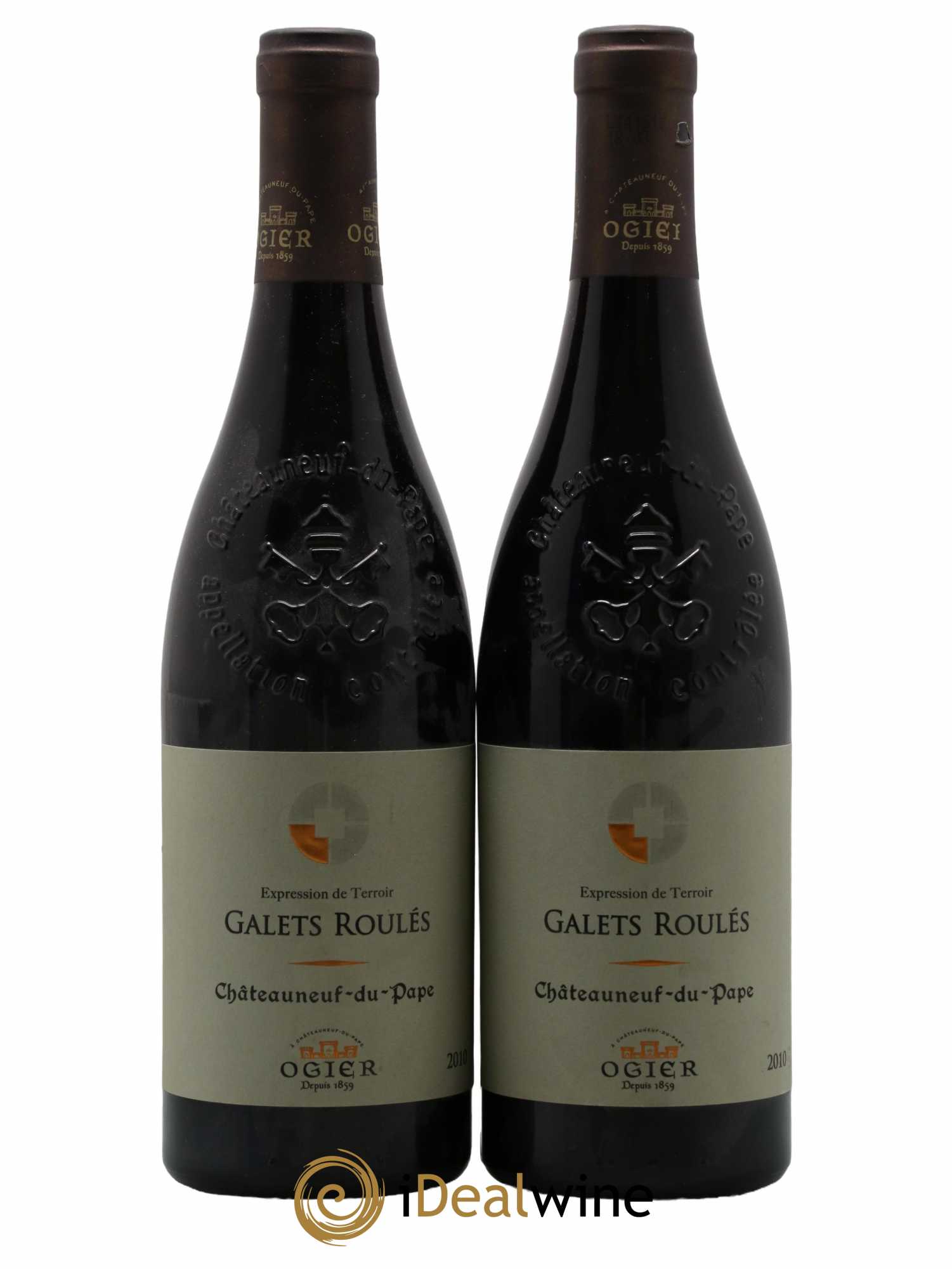 Châteauneuf-du-Pape Ogier Galets Roulés 2010 - Lot of 2 bottles - 0