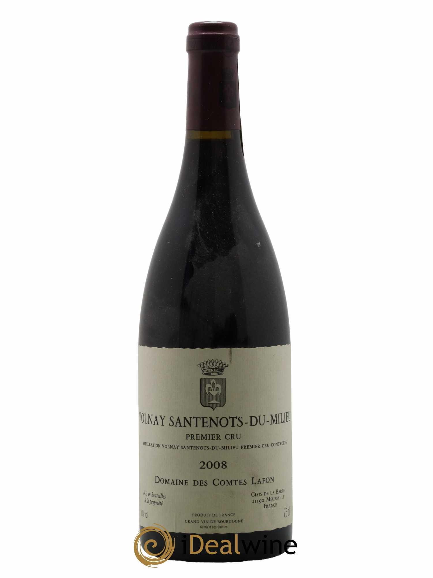 Volnay 1er Cru Santenots du Milieu Comtes Lafon (Domaine des) 2008 - Lot de 1 bouteille - 0
