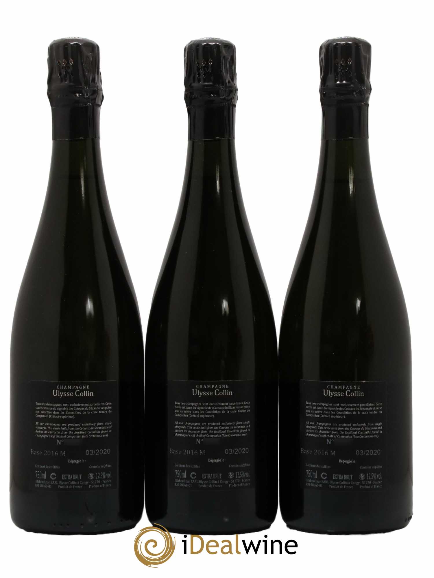 Les Maillons Blanc de Noirs Extra-Brut Ulysse Collin - Lot de 3 bouteilles - 1