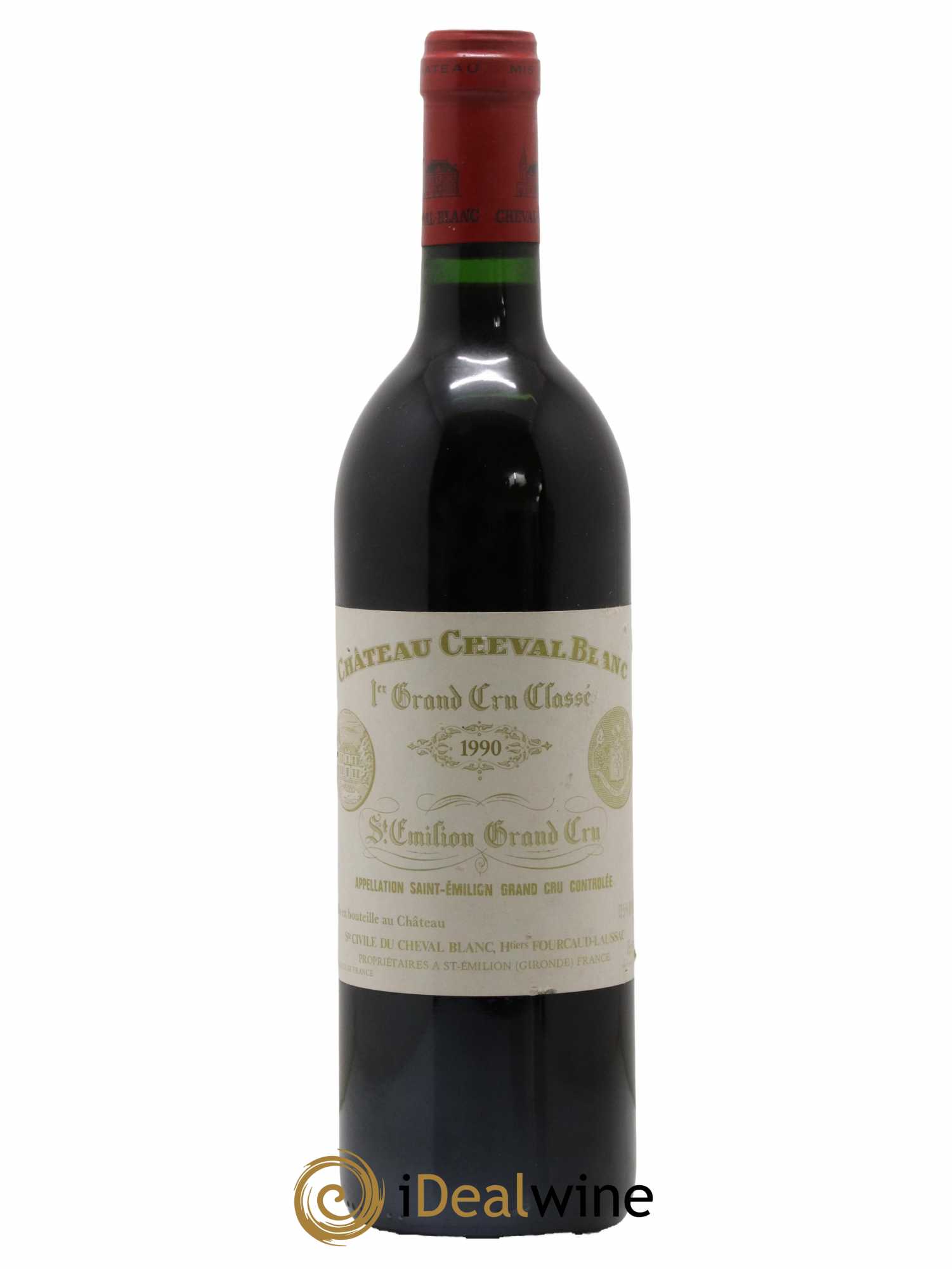 Château Cheval Blanc 1er Grand Cru Classé A 1990 - Lot de 1 bouteille - 0