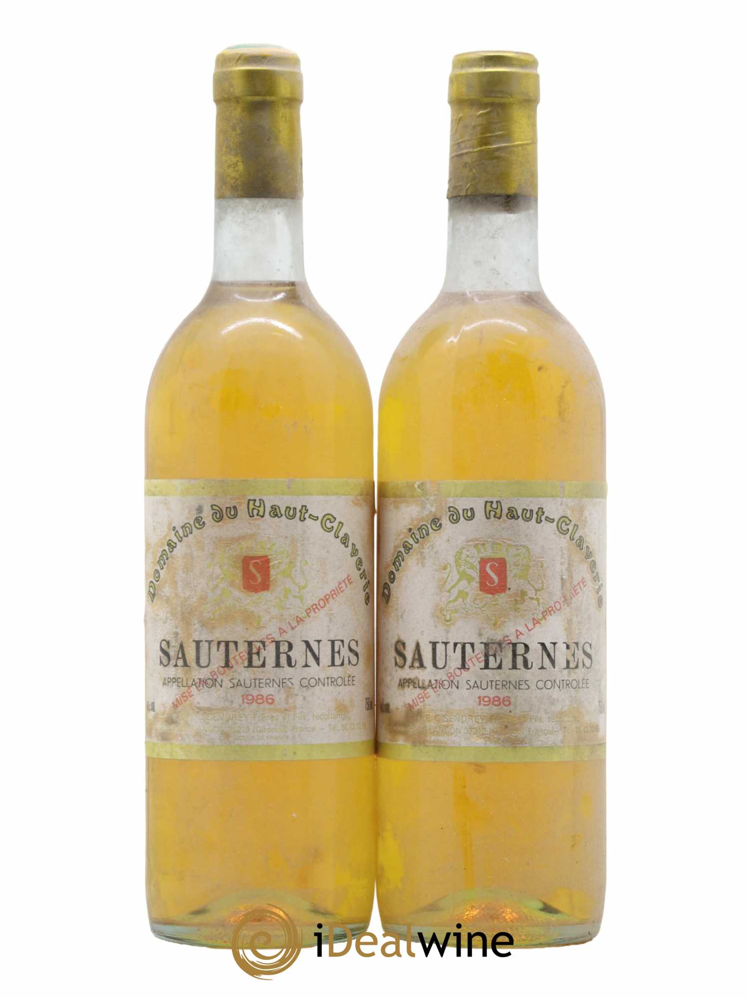 Château Haut-Claverie 1986 - Lot de 2 bouteilles - 0