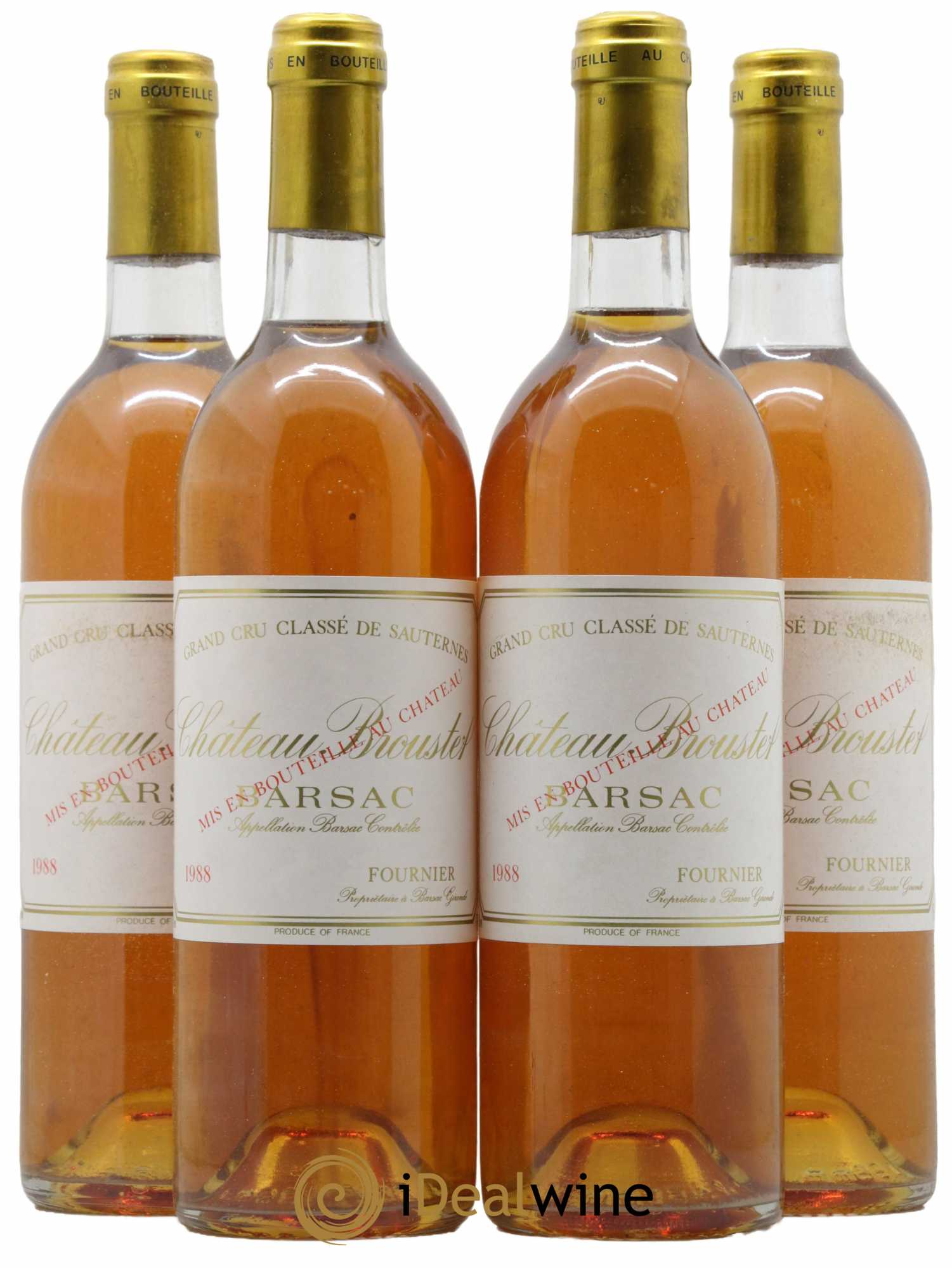 Château Broustet 2ème Grand Cru Classé (senza prezzo di riserva) 1988 - Lotto di 4 bottiglie - 0