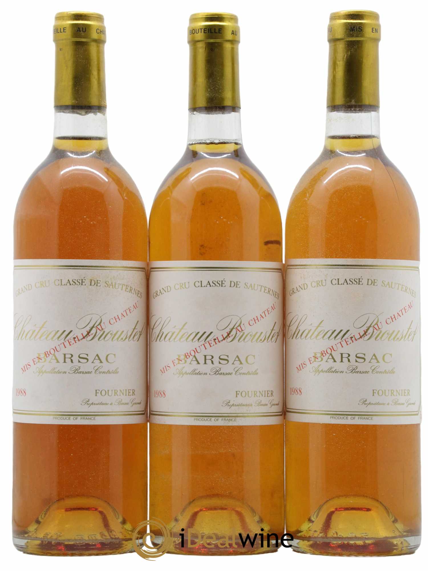 Château Broustet 2ème Grand Cru Classé (senza prezzo di riserva) 1988 - Lotto di 3 bottiglie - 0