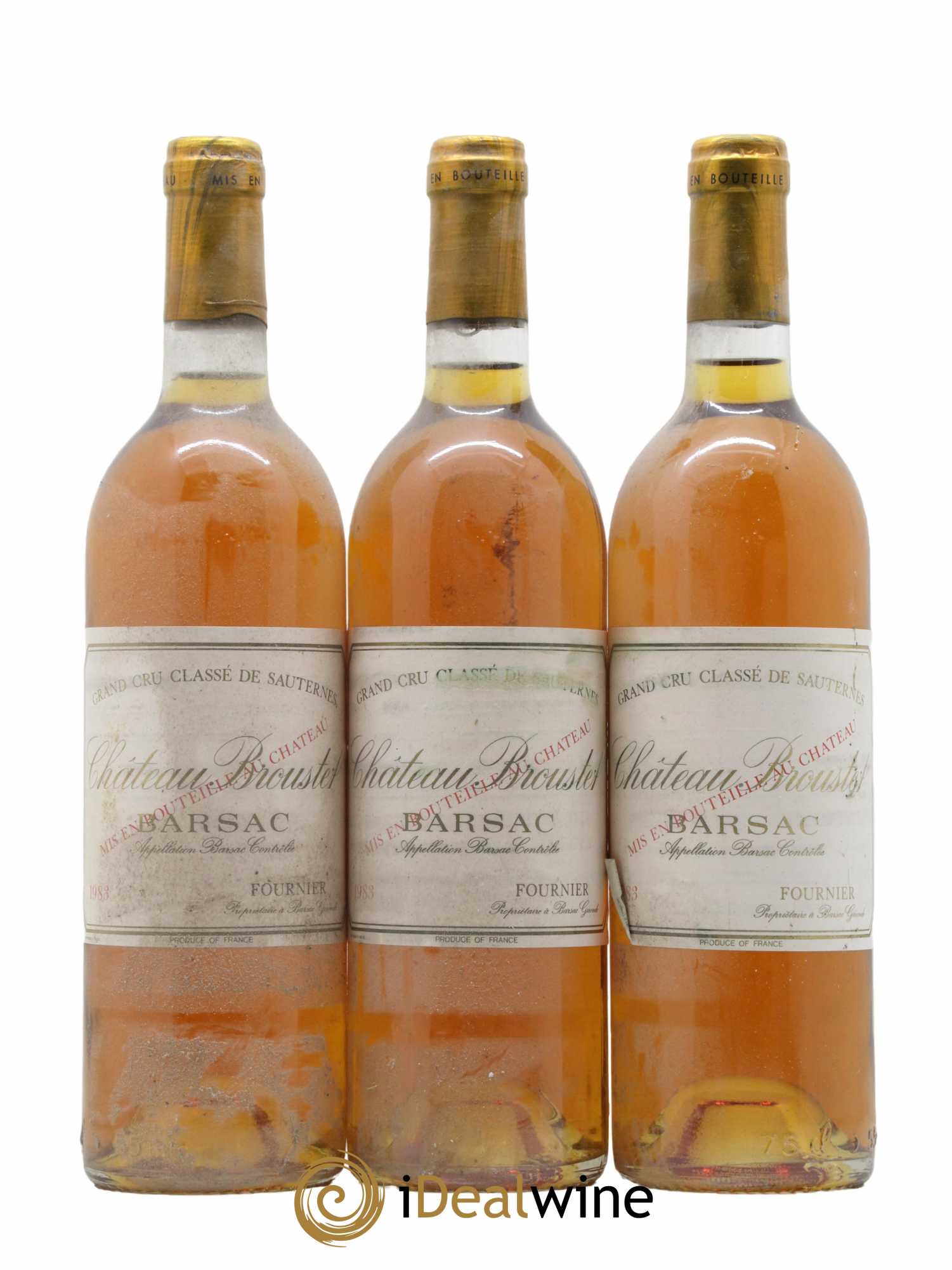 Château Broustet 2ème Grand Cru Classé 1983 - Lot de 3 bouteilles - 0