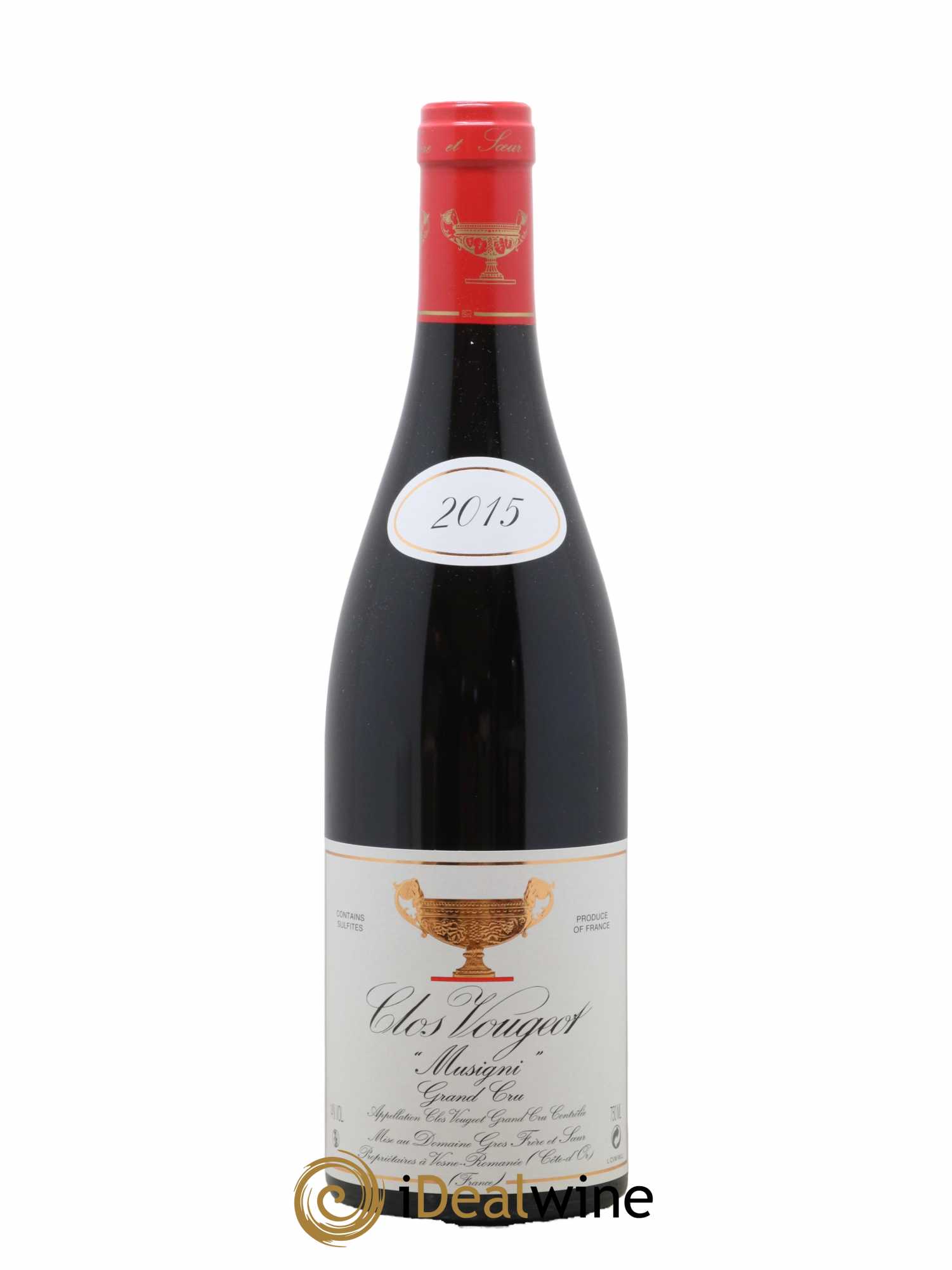 Clos de Vougeot Grand Cru Musigni Gros Frère & Soeur 2015 - Lot de 1 bouteille - 0
