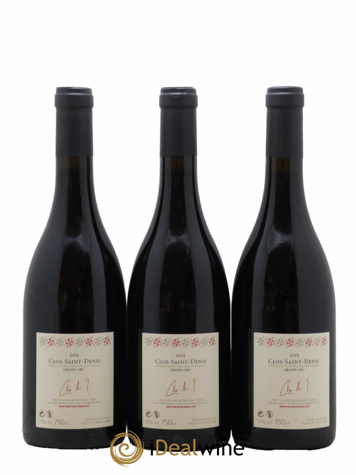 Clos Saint-Denis Grand Cru Marchand-Tawse 2013 - Lot de 3 bouteilles - 1