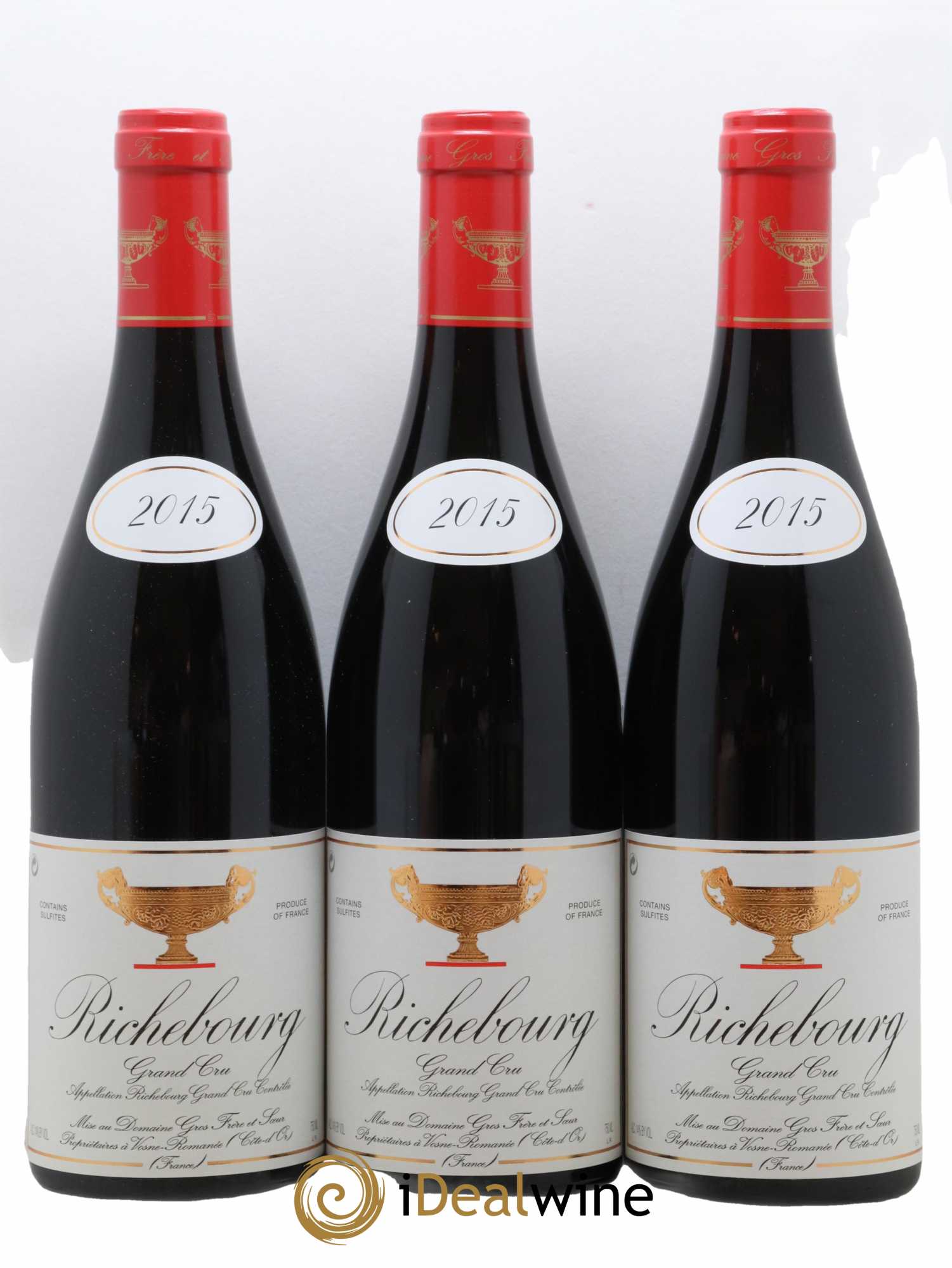 Richebourg Grand Cru Gros Frère & Soeur 2015 - Lot de 3 bouteilles - 0