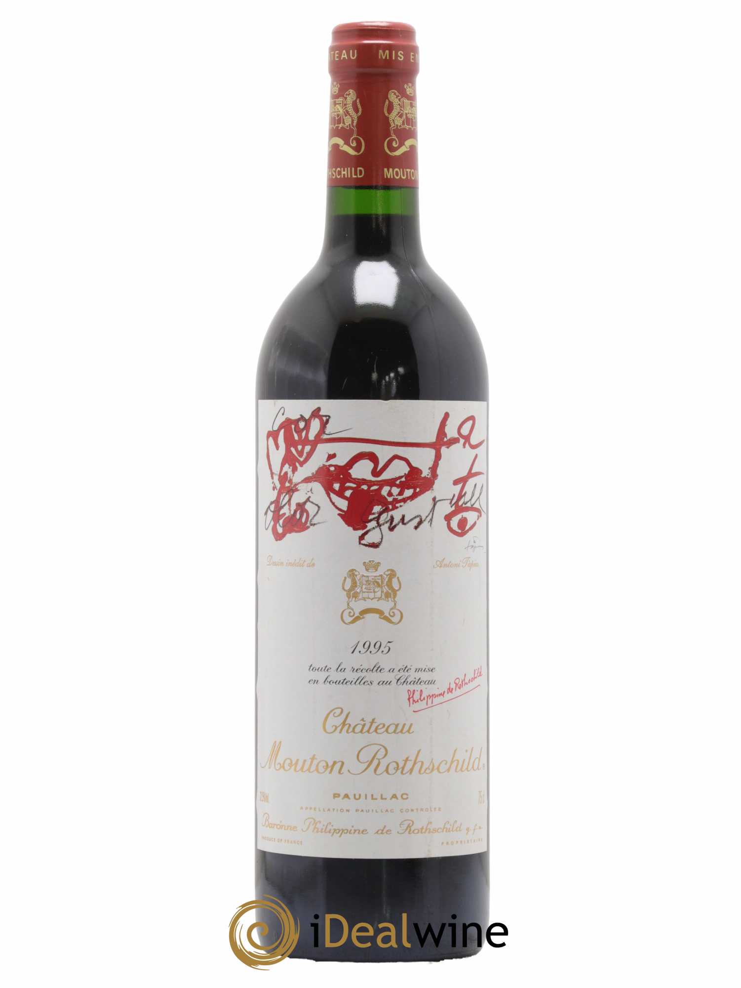 Château Mouton Rothschild 1er Grand Cru Classé 1995 - Lot de 1 bouteille - 0
