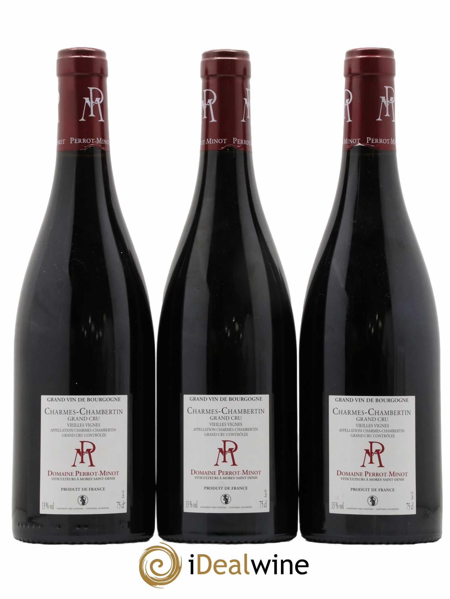 Charmes-Chambertin Grand Cru Vieilles Vignes Perrot-Minot 2017 - Lot de 3 bouteilles - 1
